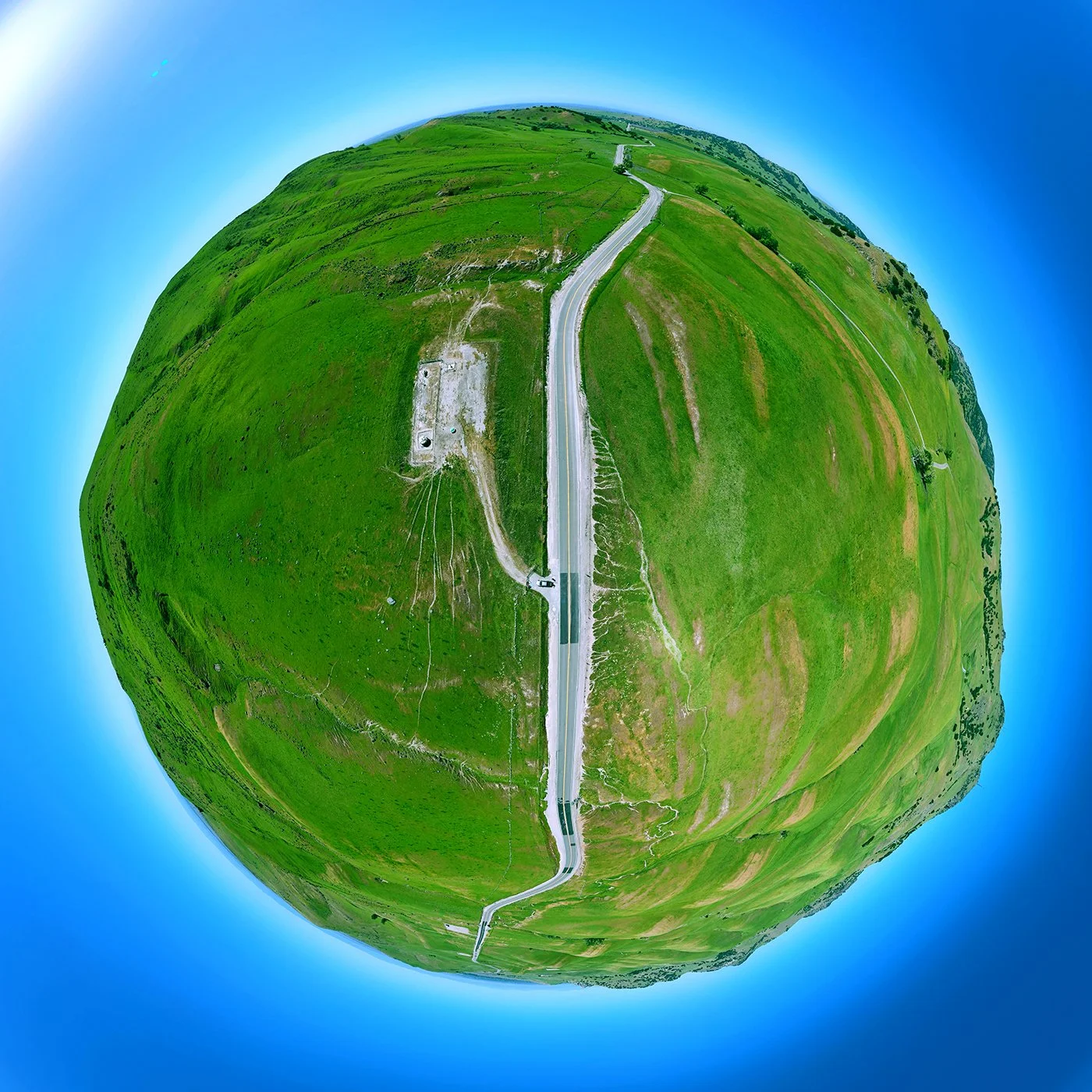 Professional real estate media by Volo Foto — photography, video, virtual tours, floor plans, and FAA Part 107 certified drone services in Sacramento, Elk Grove, Galt, and Lodi — drone arial panorama of Sutter Buttes.