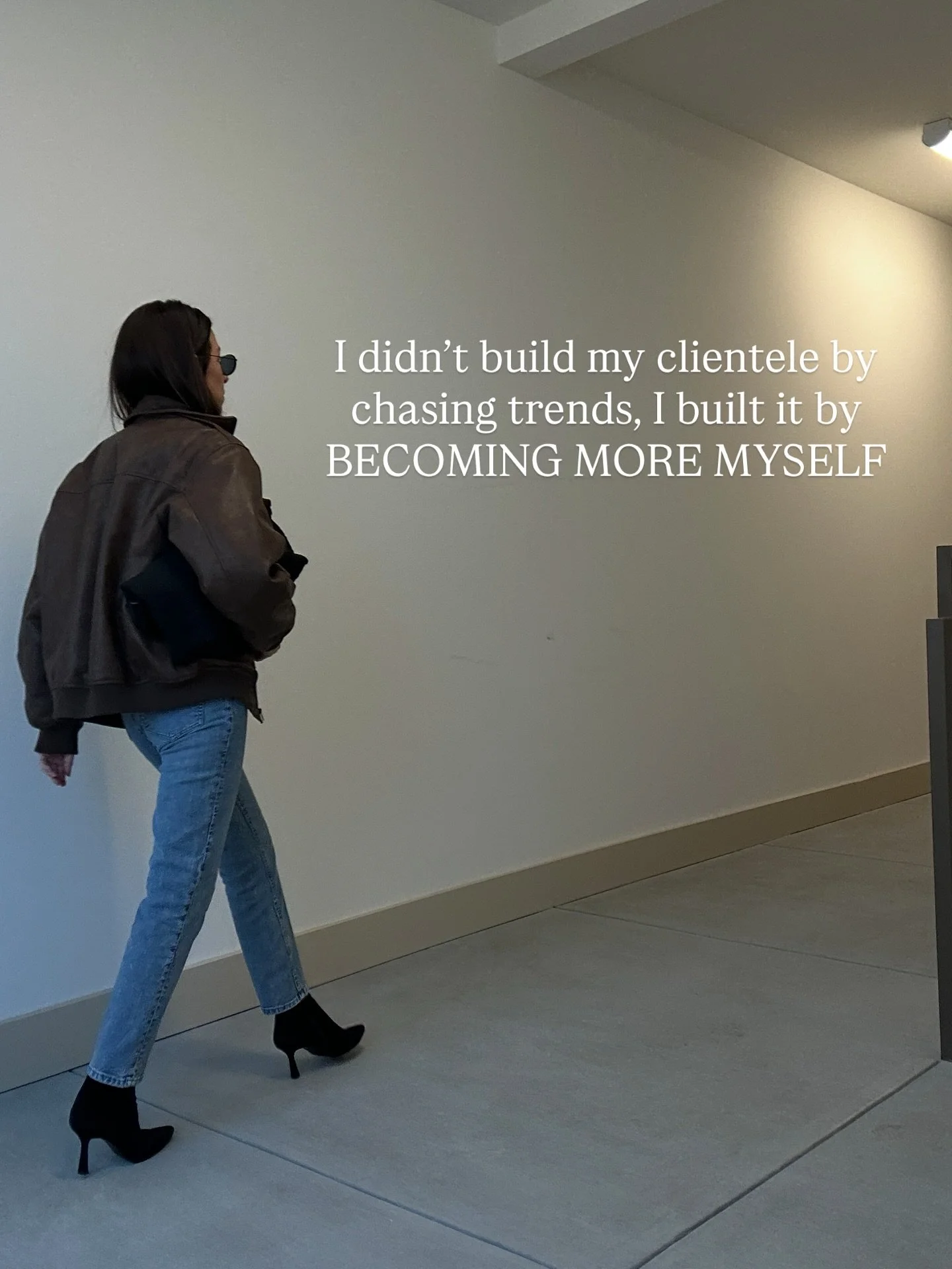 I didn&rsquo;t find my niche by chasing trends, I found it by becoming more myself.

In my twenties, my work reflected gentle change: soft balayage, subtle dimension, just enough refresh to still feel like you. I was fully booked 8 weeks in advance, 