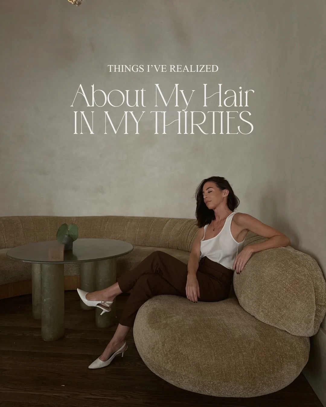 Why no one prepares us for these hair changes, I&rsquo;m not sure.

But so many of the shifts we notice with our hair in our thirties&hellip;a little less volume, more dryness, a few grays, or extra shedding, are completely normal.

Our hair evolves 