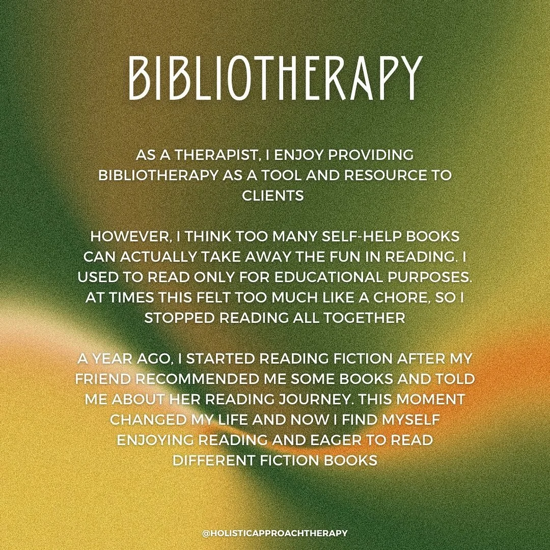My thoughts on bibliotherapy as a therapist who used to only read for educational purposes, and now mainly reads for leisure
-
I think there is much value to adding pleasure to our lives, instead of adding pressure! Truly though, my view of life is a