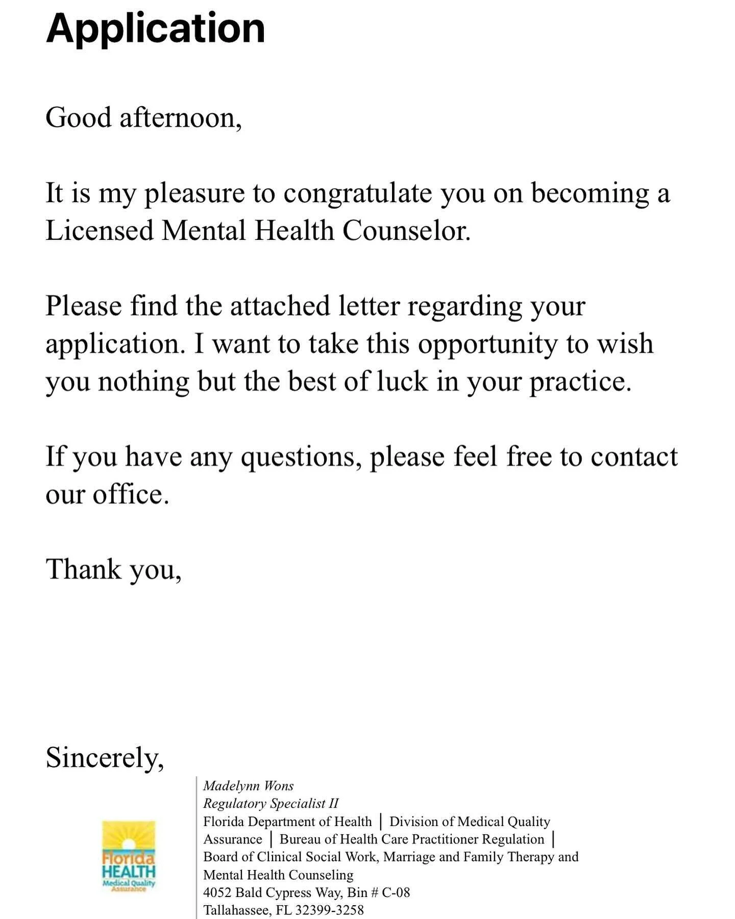 My journey:
Bachelors in Psychology, 4 years 
Masters in Clinical Mental Health Counseling, 2.5 years
Post masters clinical experience, 2 years
100 hours of clinical supervision
1,500+ hours of therapy services
Licensure exam
All of that to get to th