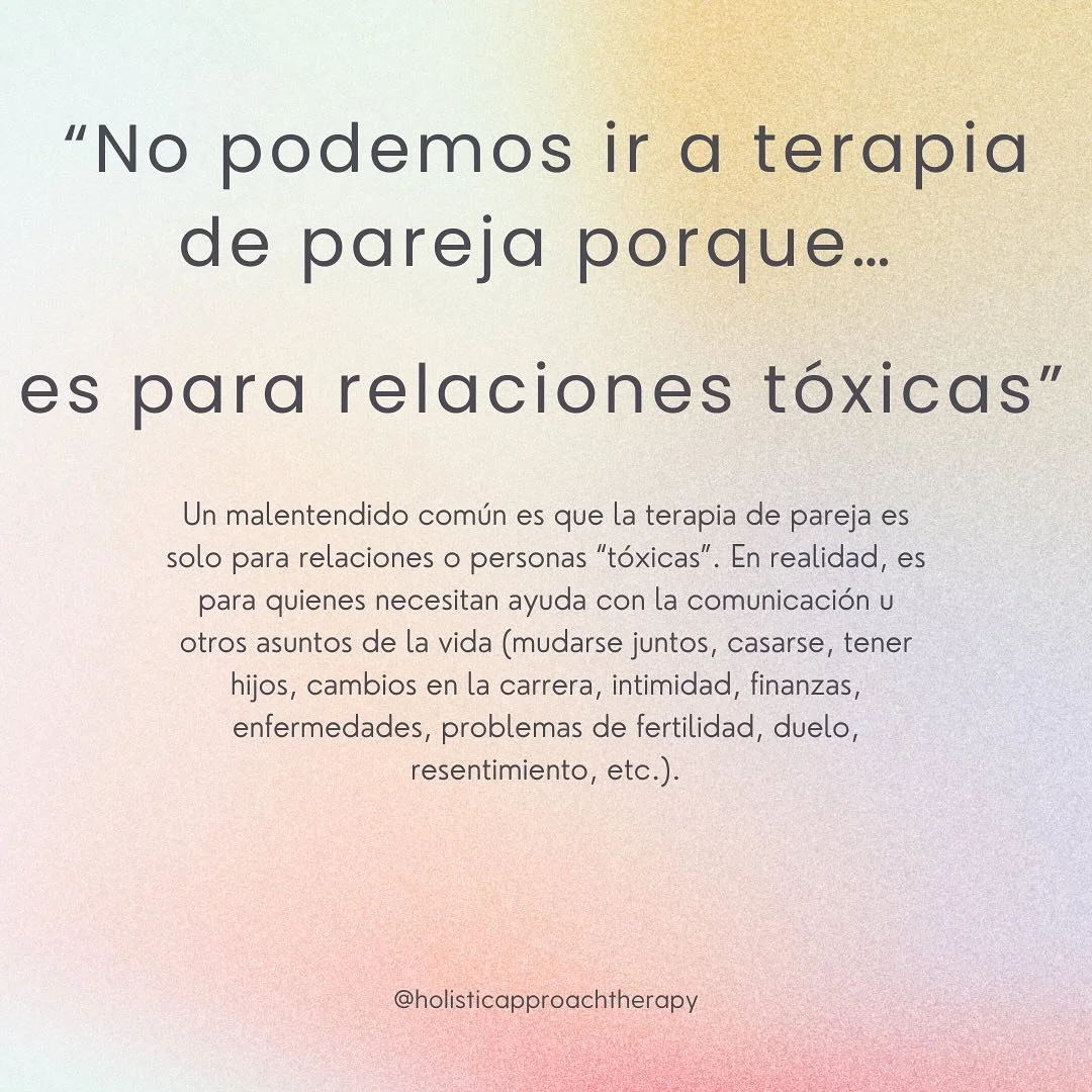 Tenia que hacerlo en espa&ntilde;ol porque en nuestra comunidad Latina, el estigma de terapia de parejas es bastante grande! Y en nuestra cultura, se normaliza &ldquo;aguantar y no quejarse&rdquo; cuando se trata de una din&aacute;mica de pareja. 
-
