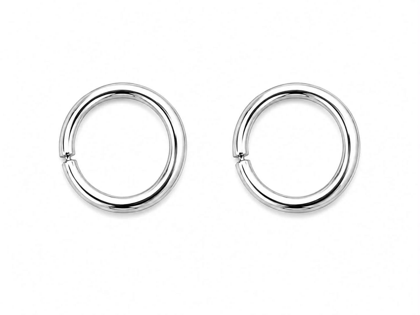 PAIRE anneau argent simple