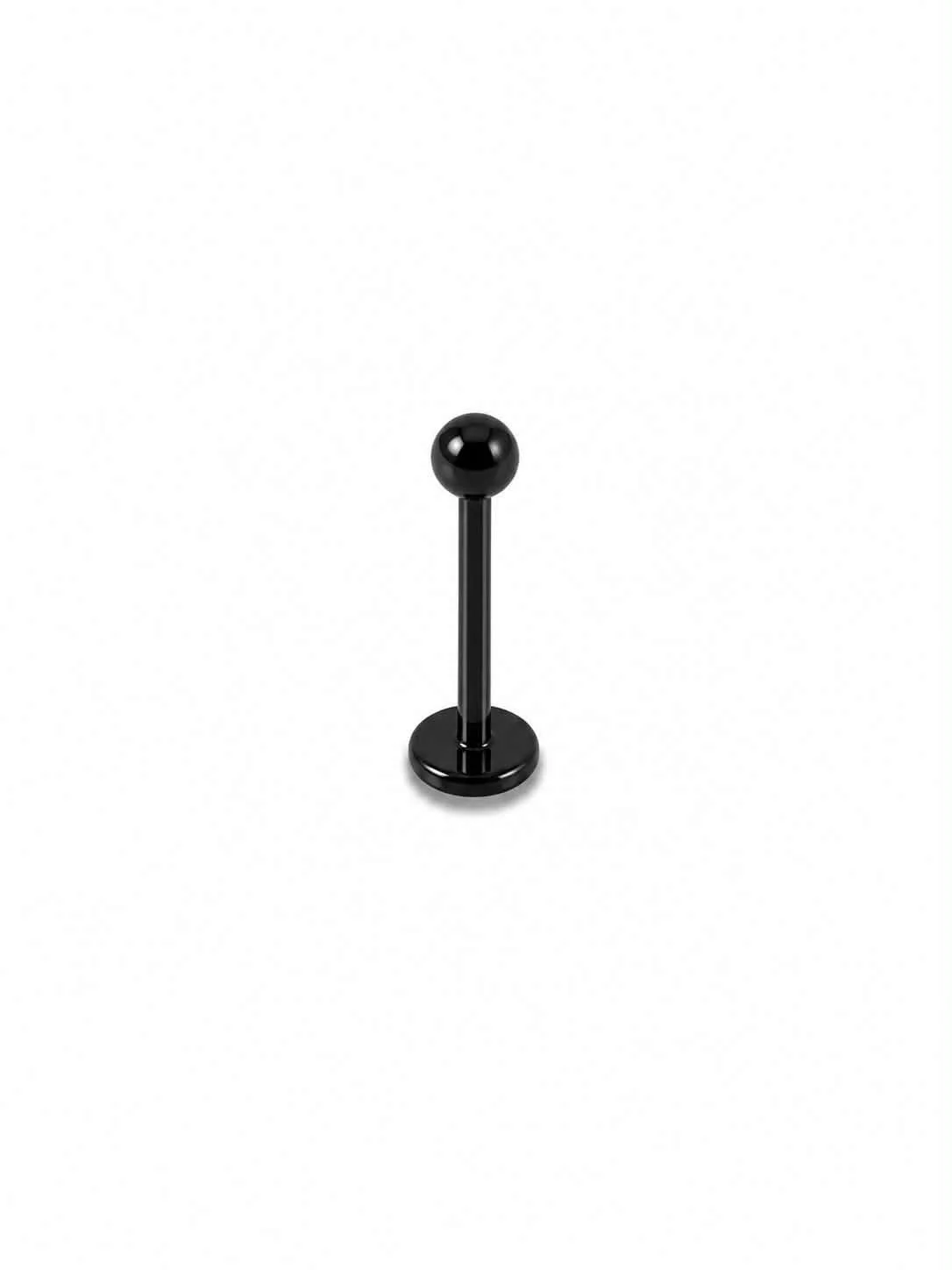 Labret noir simple boule