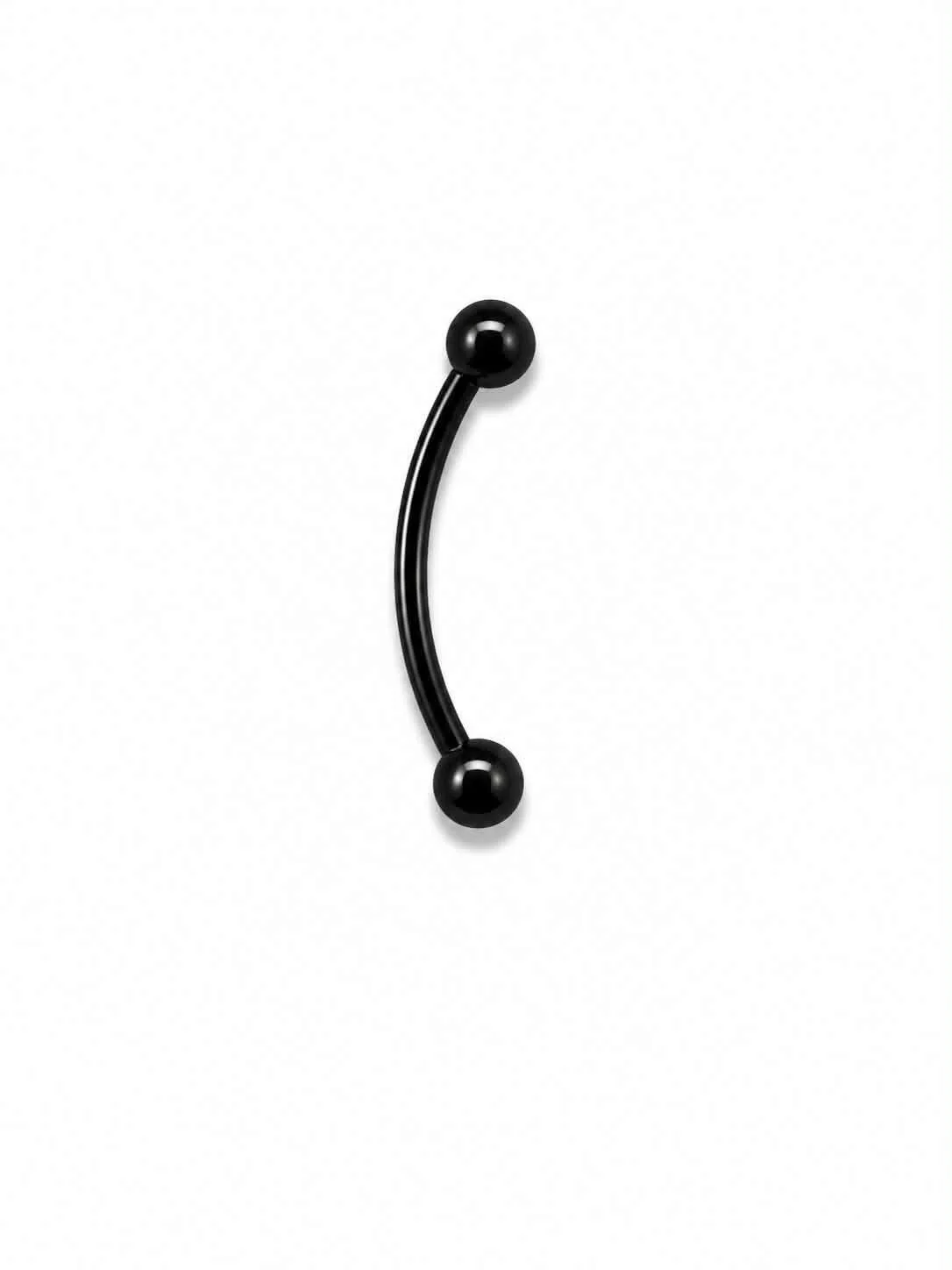 Banane noire simple 2 boules tige 10mm