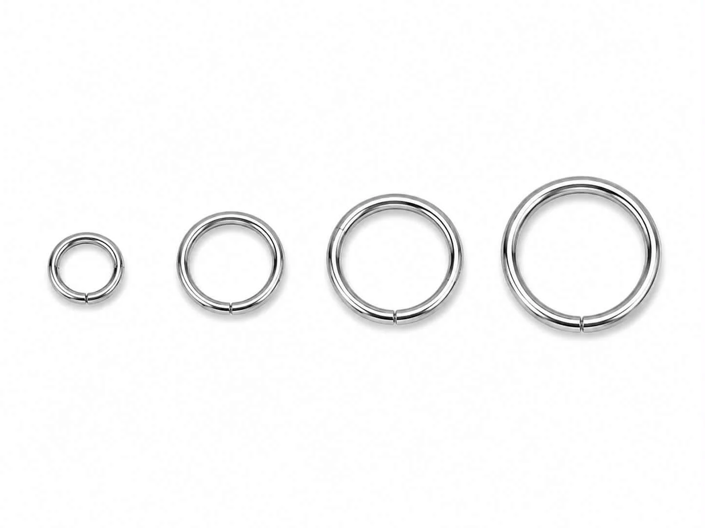 2 PAIRES argent simple 8mm et 10mm