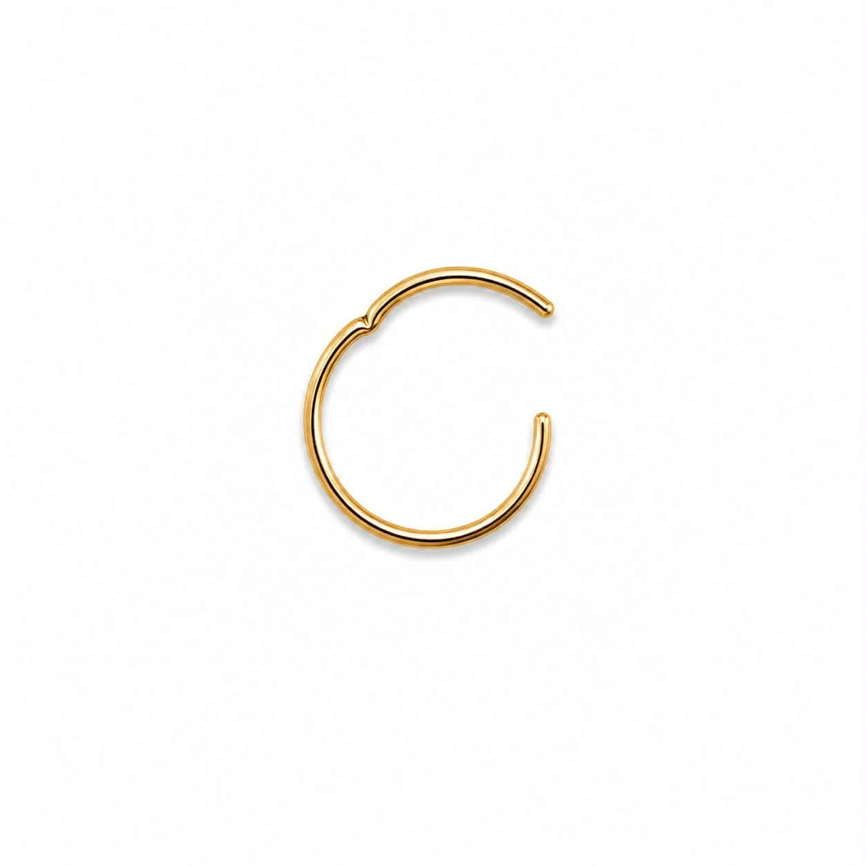 Septum clicker doré simple 10mm
