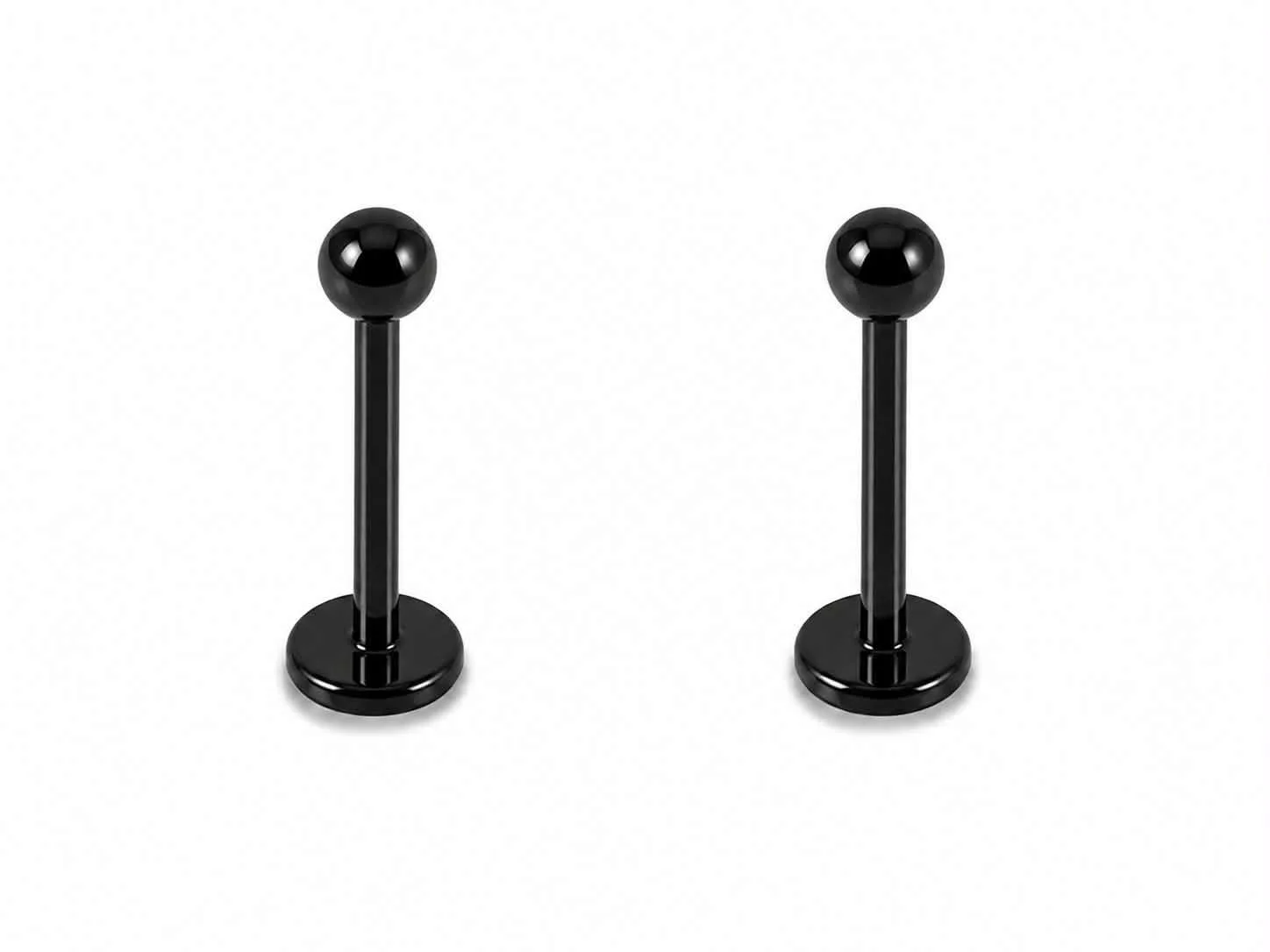 PAIRE Labret noir simple