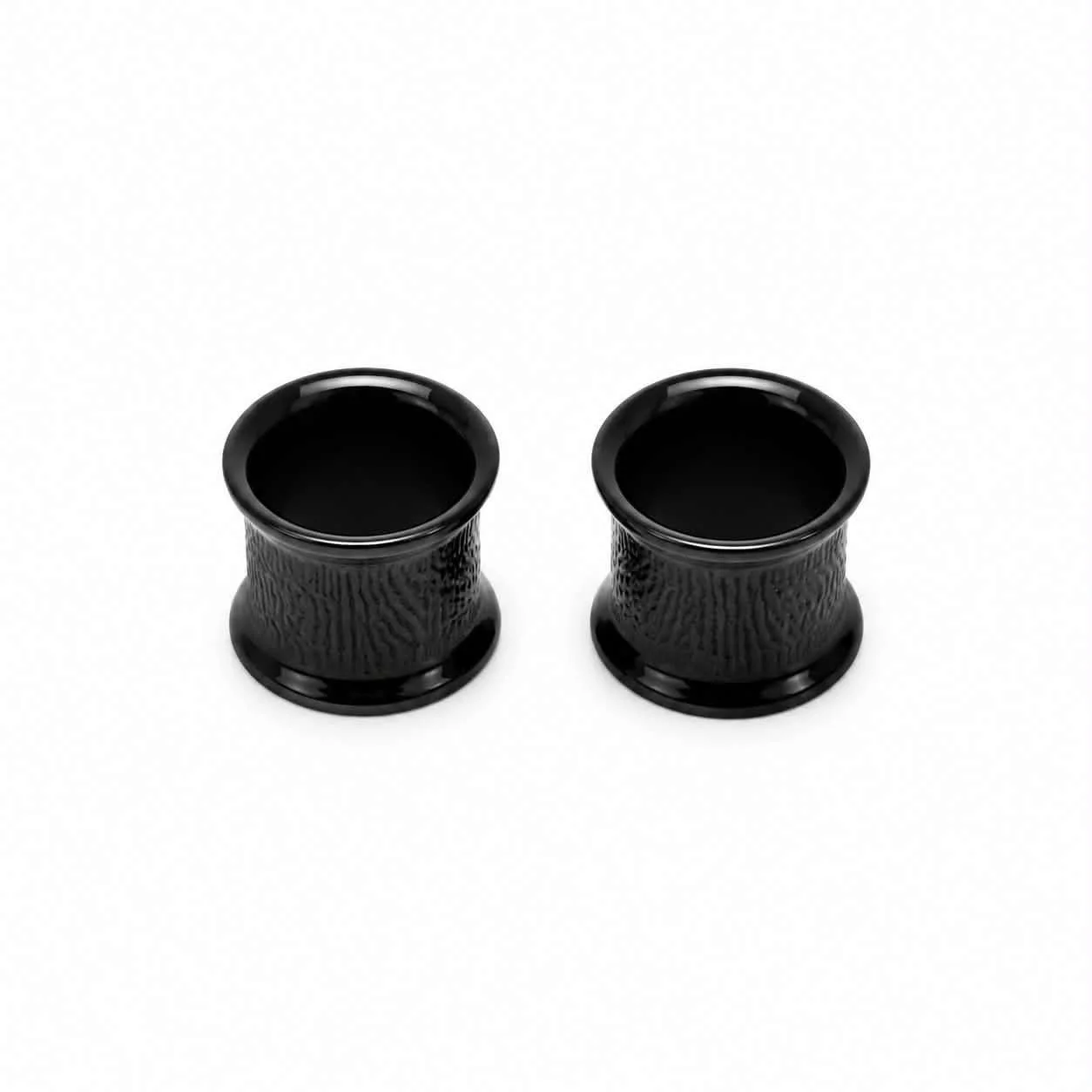PAIRE Stretch noir tunnel acier chirurgical