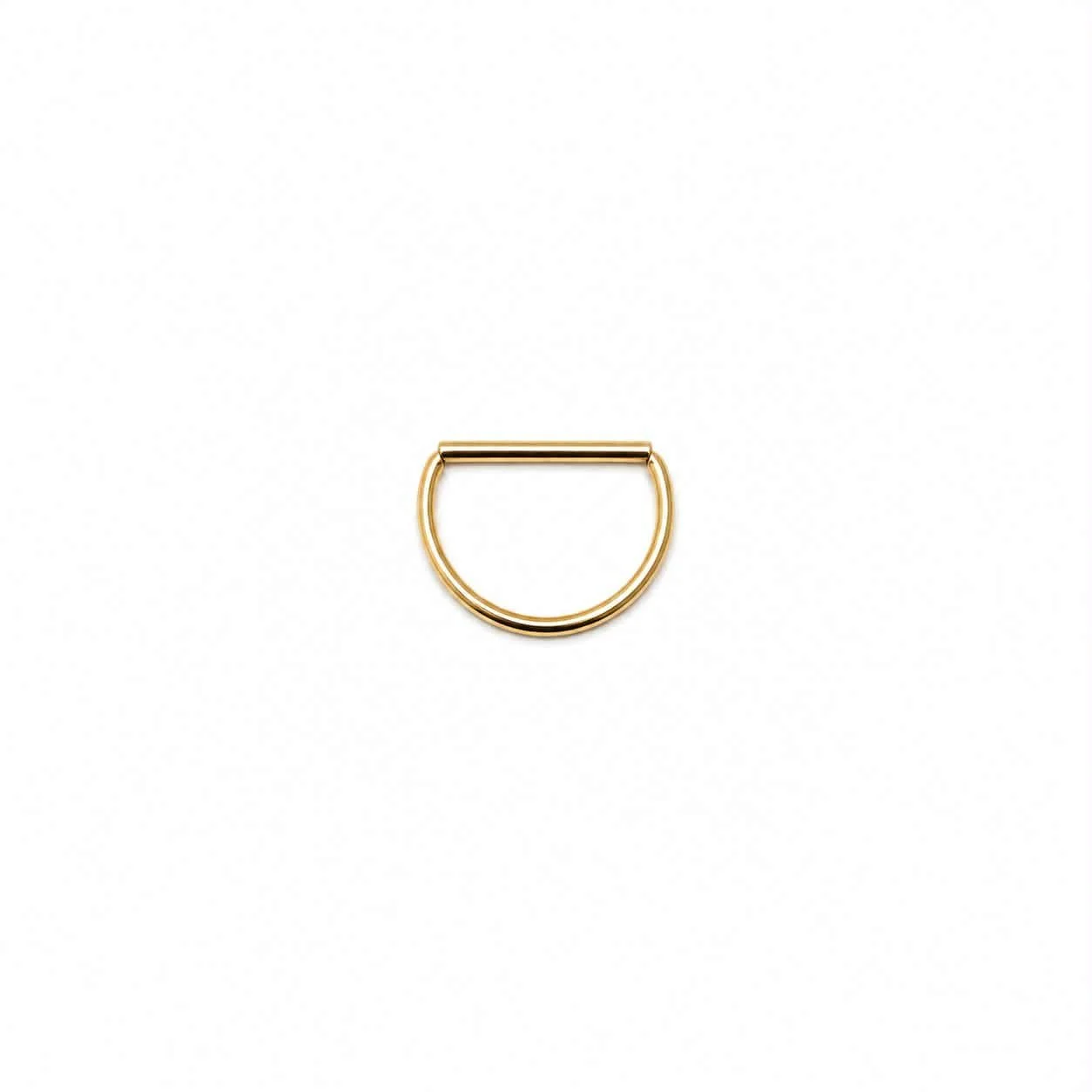 Septum clicker doré demi-lune 8mm GAUGE 18