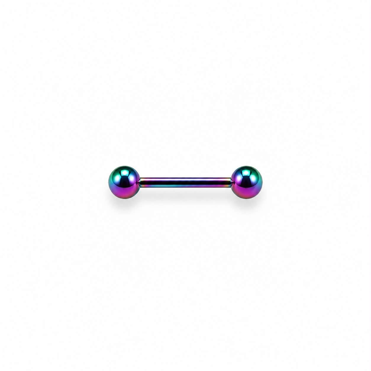 Barbell arc-en-ciel moyennes boules (4mm)