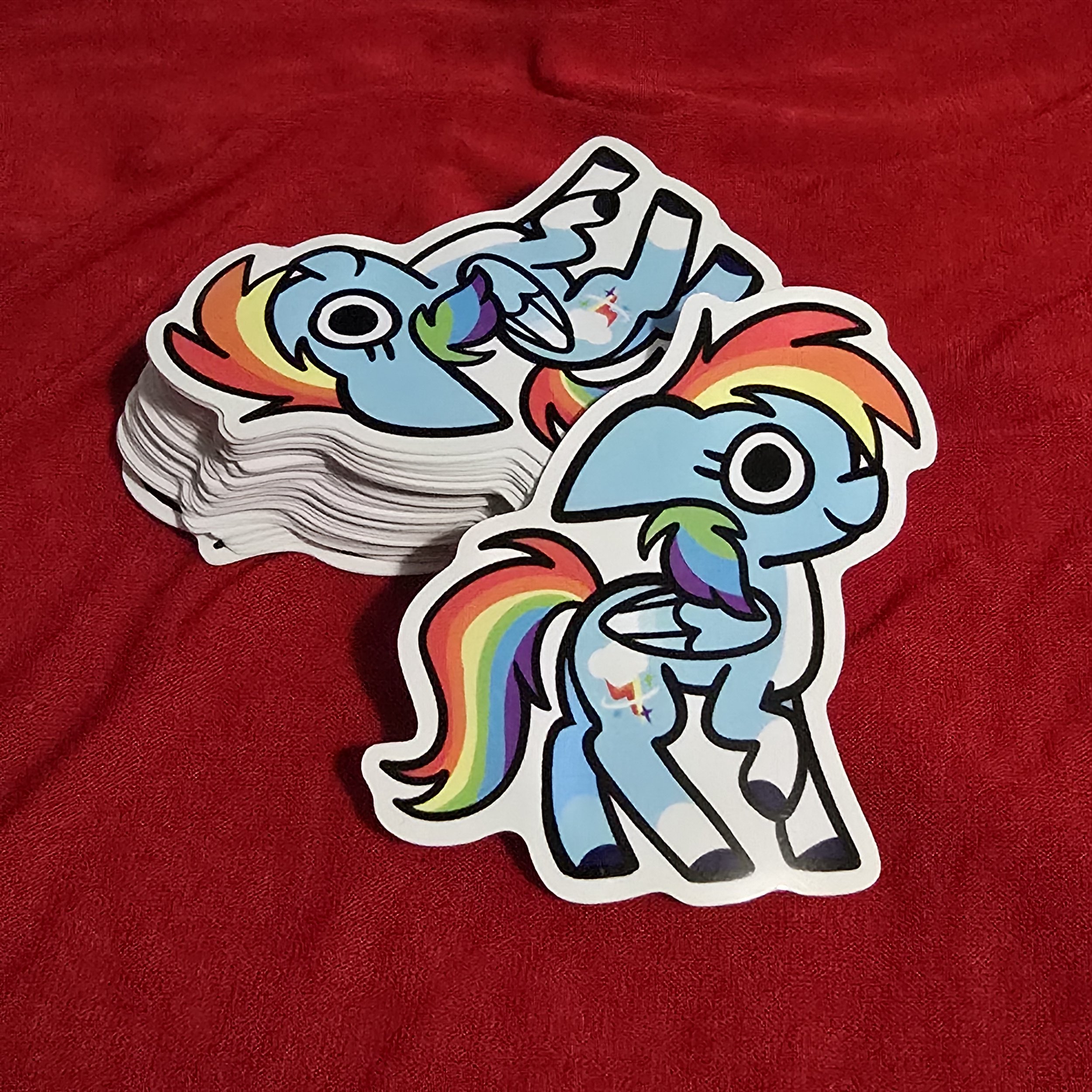 Blue Pony Sticker