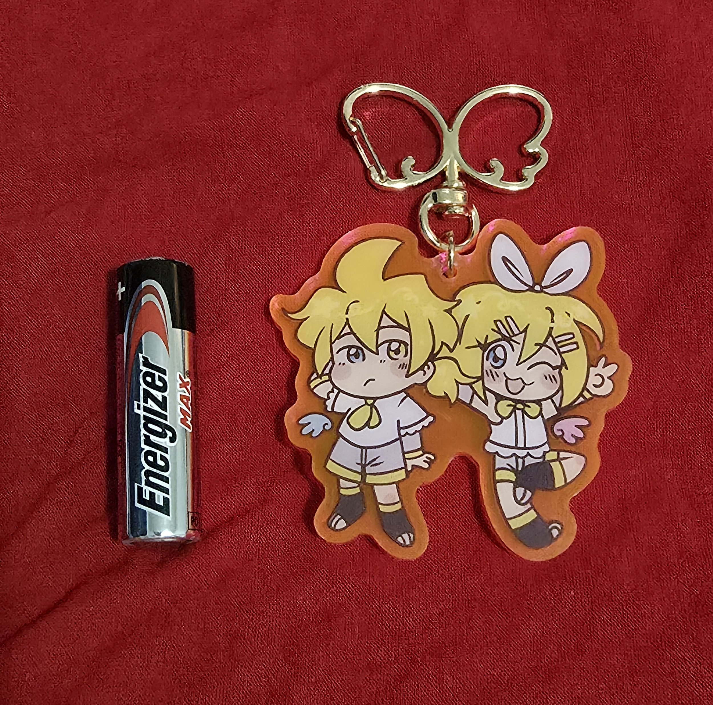 Virtual Angel Twins Keychain