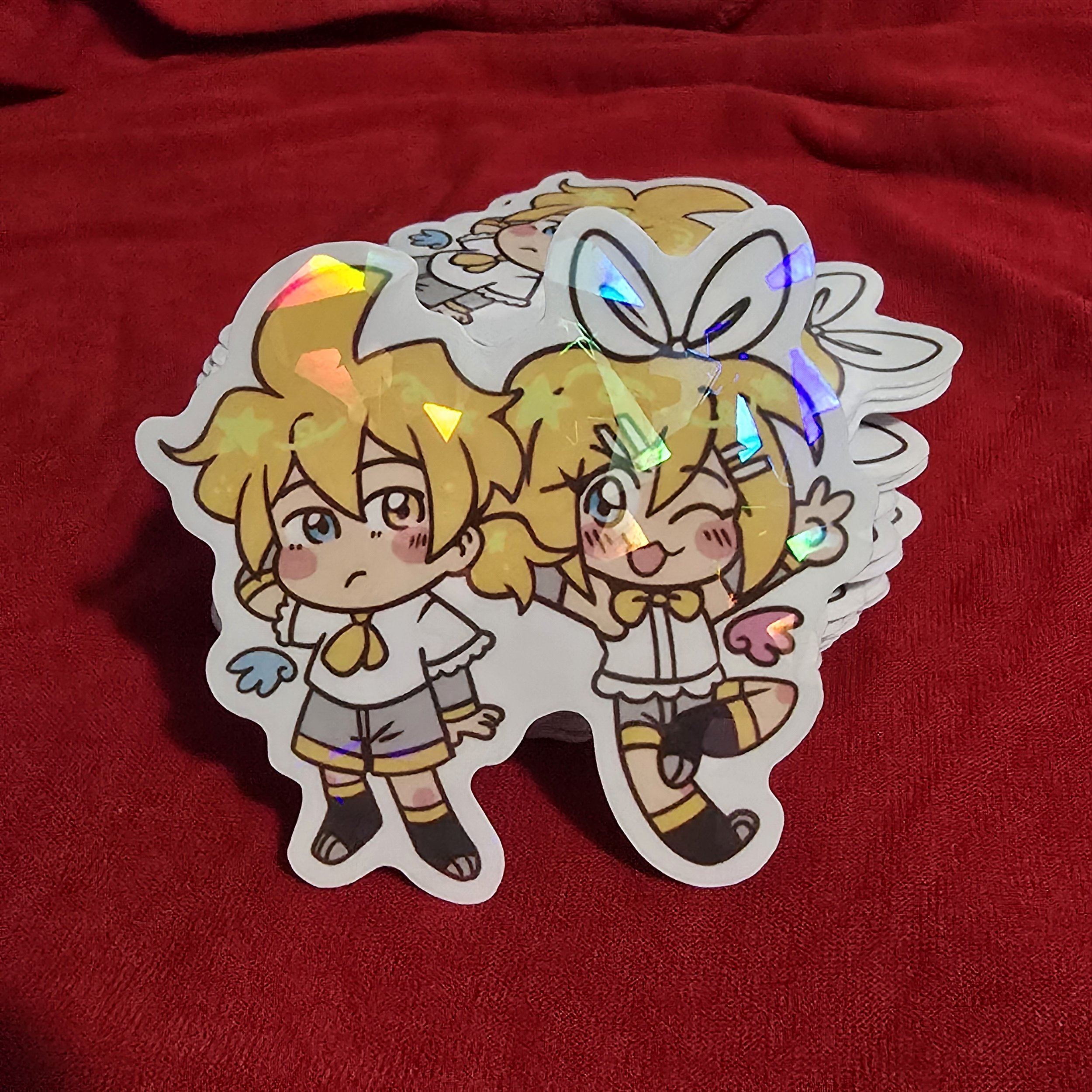 Virtual Angel Twins Sticker