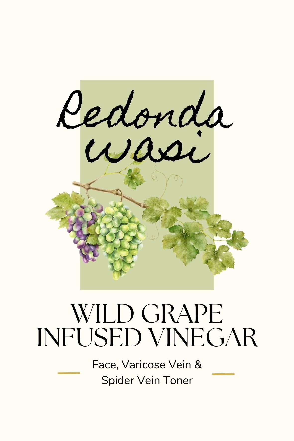 Grape Leaf Infused Vinegar Toner