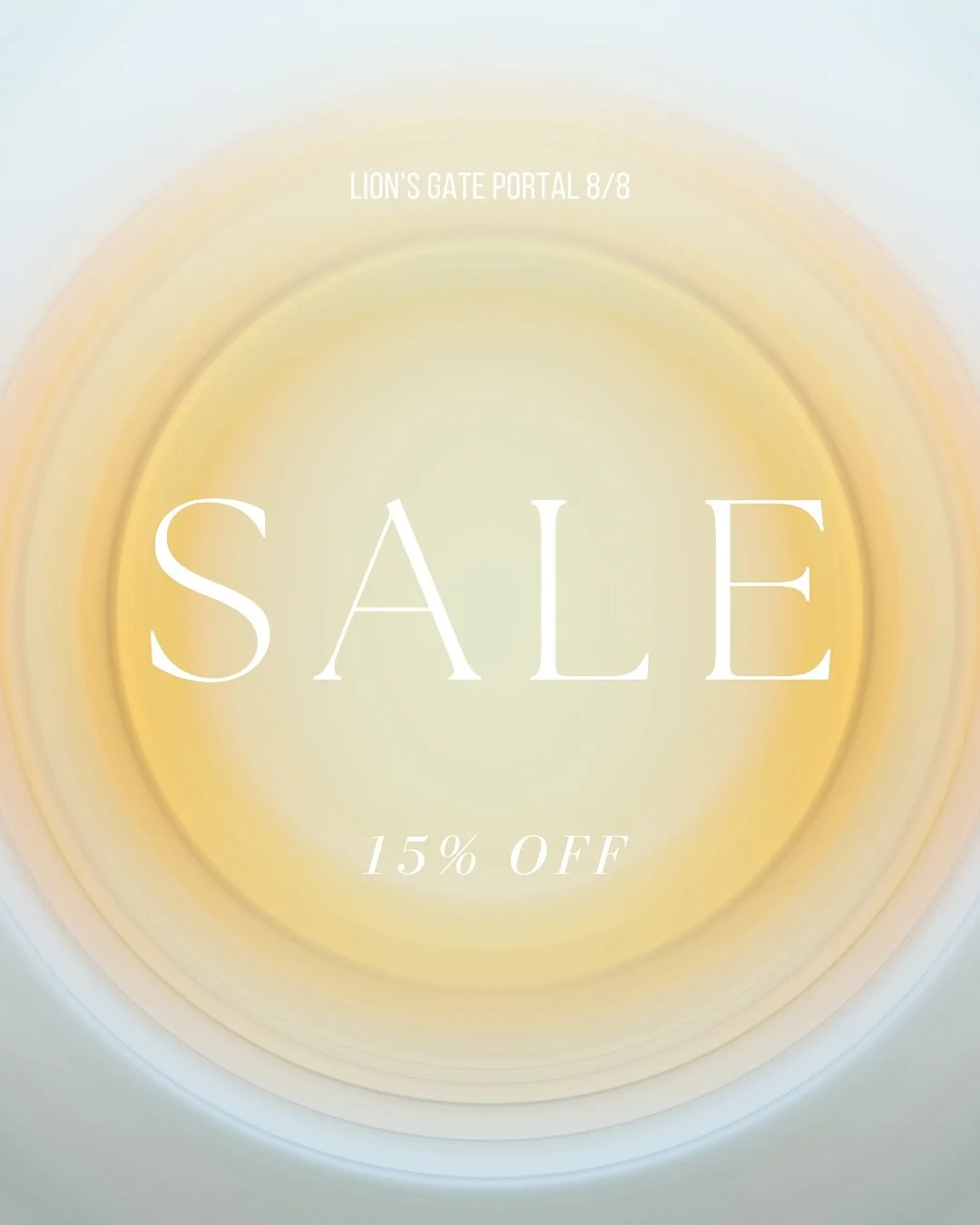 Everything is a portal into a new way of being, of seeing, of knowing and loving. So to celebrate portals and the transformation they provide, everything on the website is 15% off until tomorrow. Use code lionsgate8/8 at checkout. 

I&rsquo;m making 