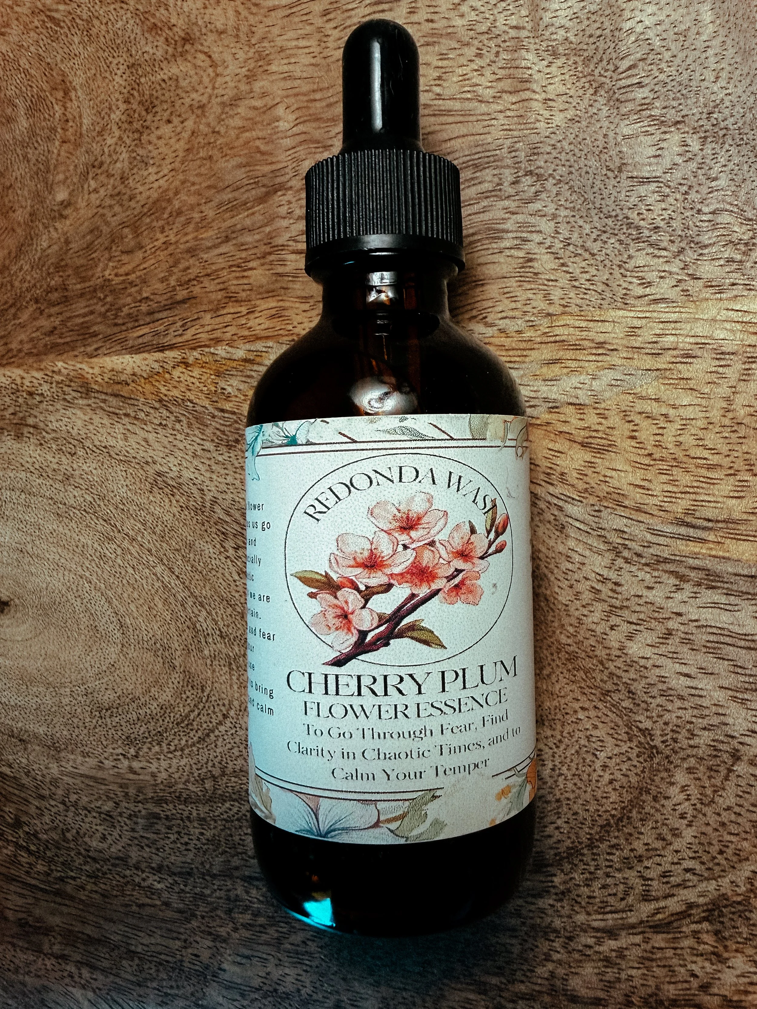 Cherry Plum Flower Essence - For Fear, Clarity in Chaotic Times, Calming