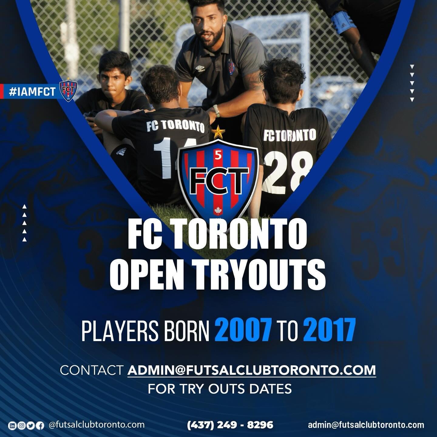 We are happy to announce tryouts for our boys and girls summer programs that will commence next week following the March Break. Limited spots available on the boys side. 

If you are looking for a new home club to grow with, we want to see you out ! 