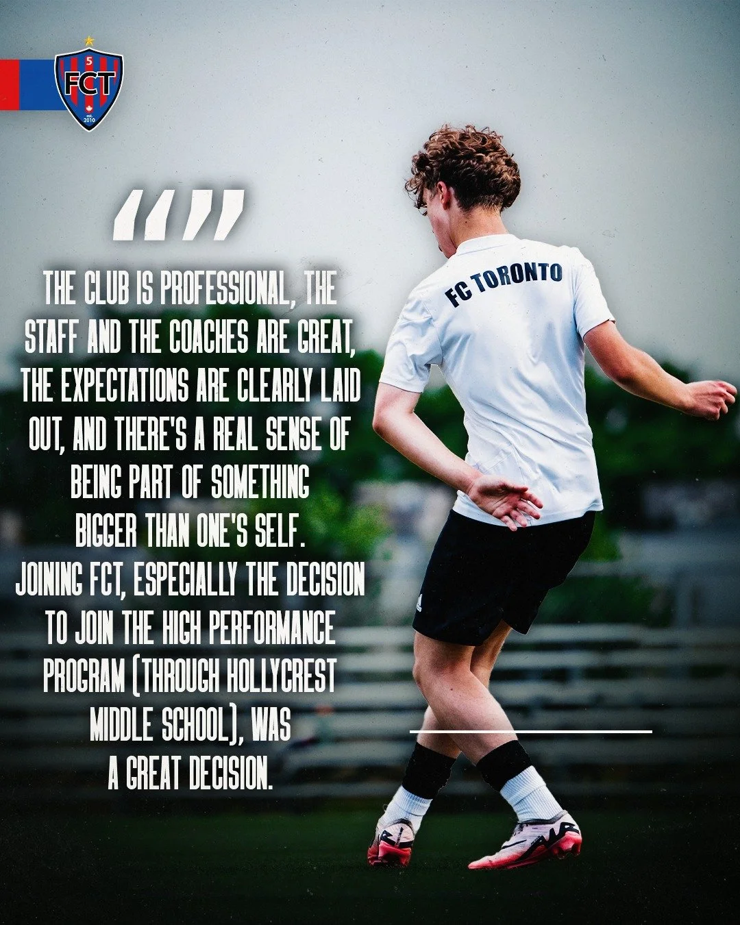 &ldquo;The club is professional, the staff and coaches are great, expectations are clear, and there&rsquo;s a real sense of being part of something bigger.&rdquo;

Hear from one of our happy parents &mdash; joining FCT was a game-changing decision. ⚽