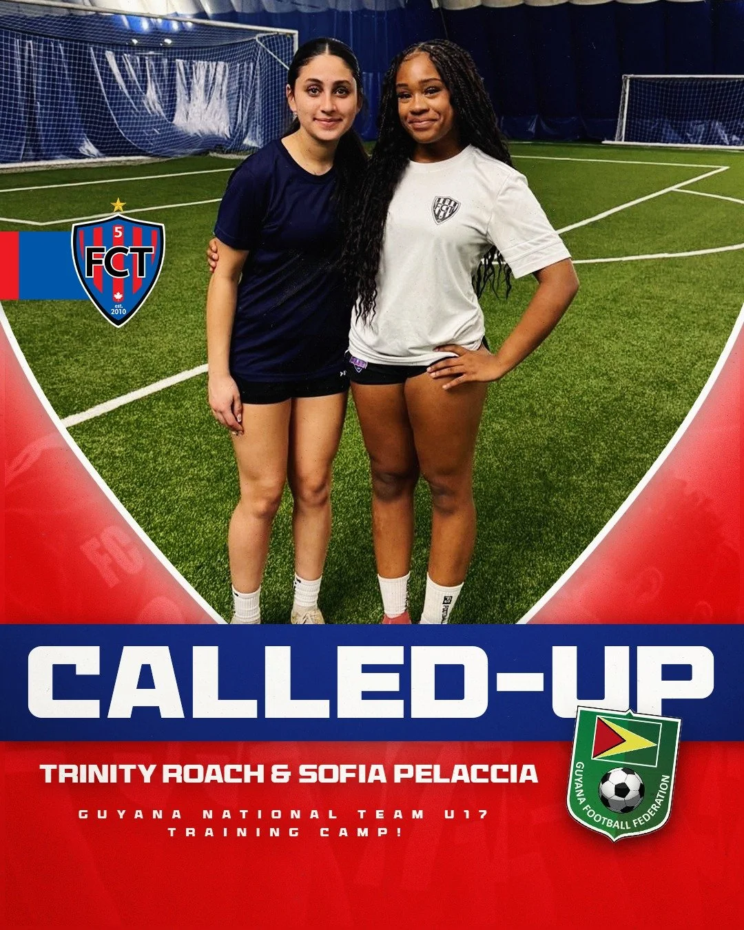🇬🇾CALLED UP! 

A huge congratulations to Trinity Roach and Sofia Pelaccia on joining the Guyana National Team U17 Training Camp! 🇬🇾🔥

Both players from our 2010 FCT squad continue to raise the bar and showcase the pathway and opportunities that 