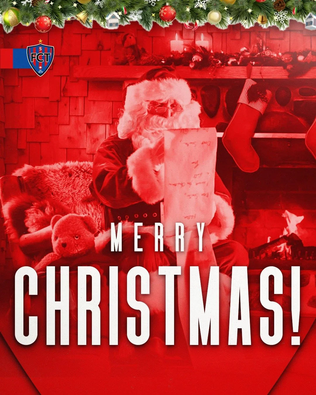 Merry Christmas from the FCT family! 🎄⚽

Wishing our players, families, coaches, and supporters a joyful holiday season.

#FCT #IAmFCT