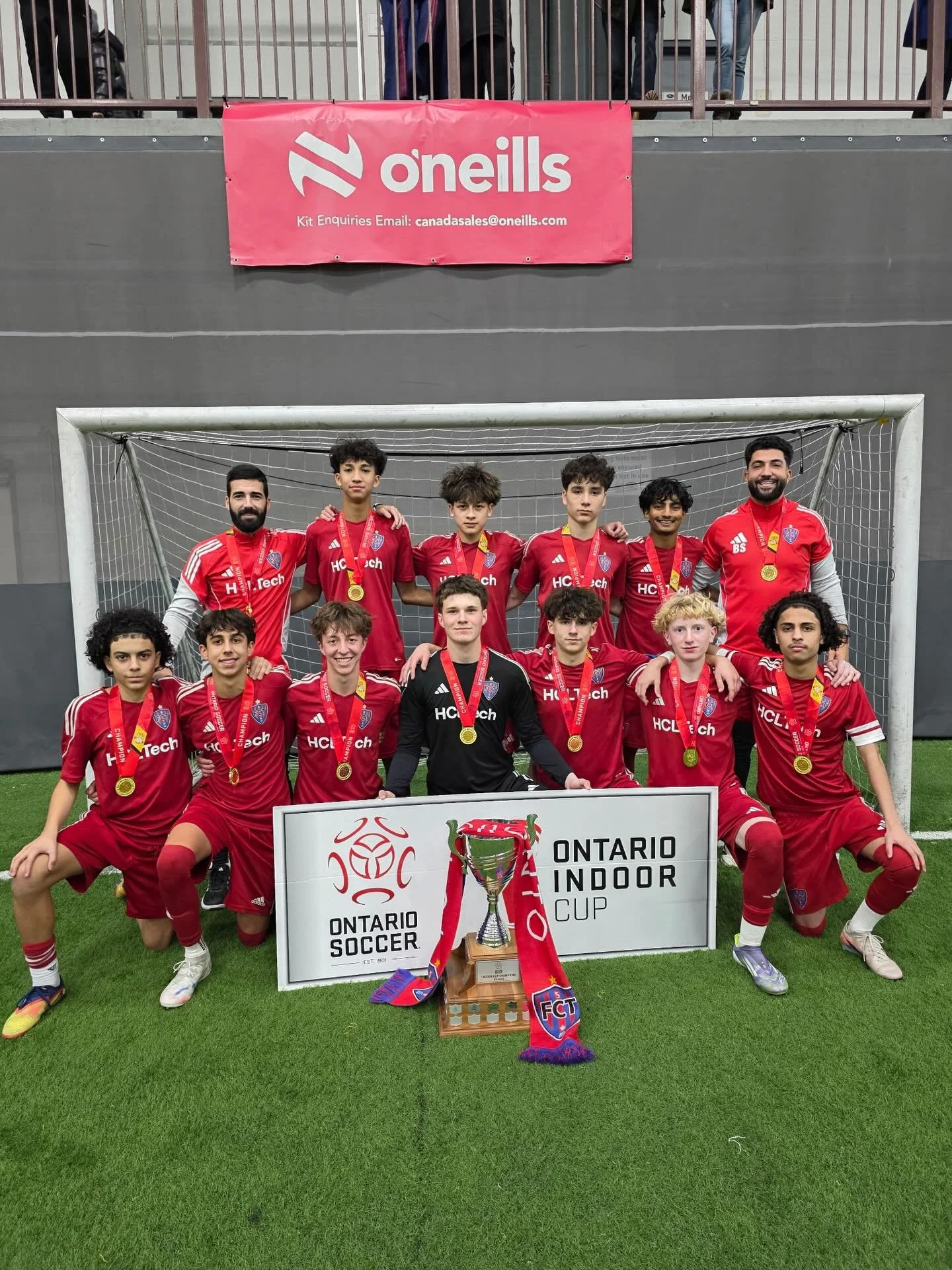 🏆 U16 ONTARIO INDOOR CUP CHAMPIONS 🏆

Congratulations to our U16 Red Team on being crowned Ontario Indoor Cup Champions &mdash; for the 2nd time in the last 4 years &amp; 3 final appearances in that span👏🏽🔥

After a long and exhausting weekend, 