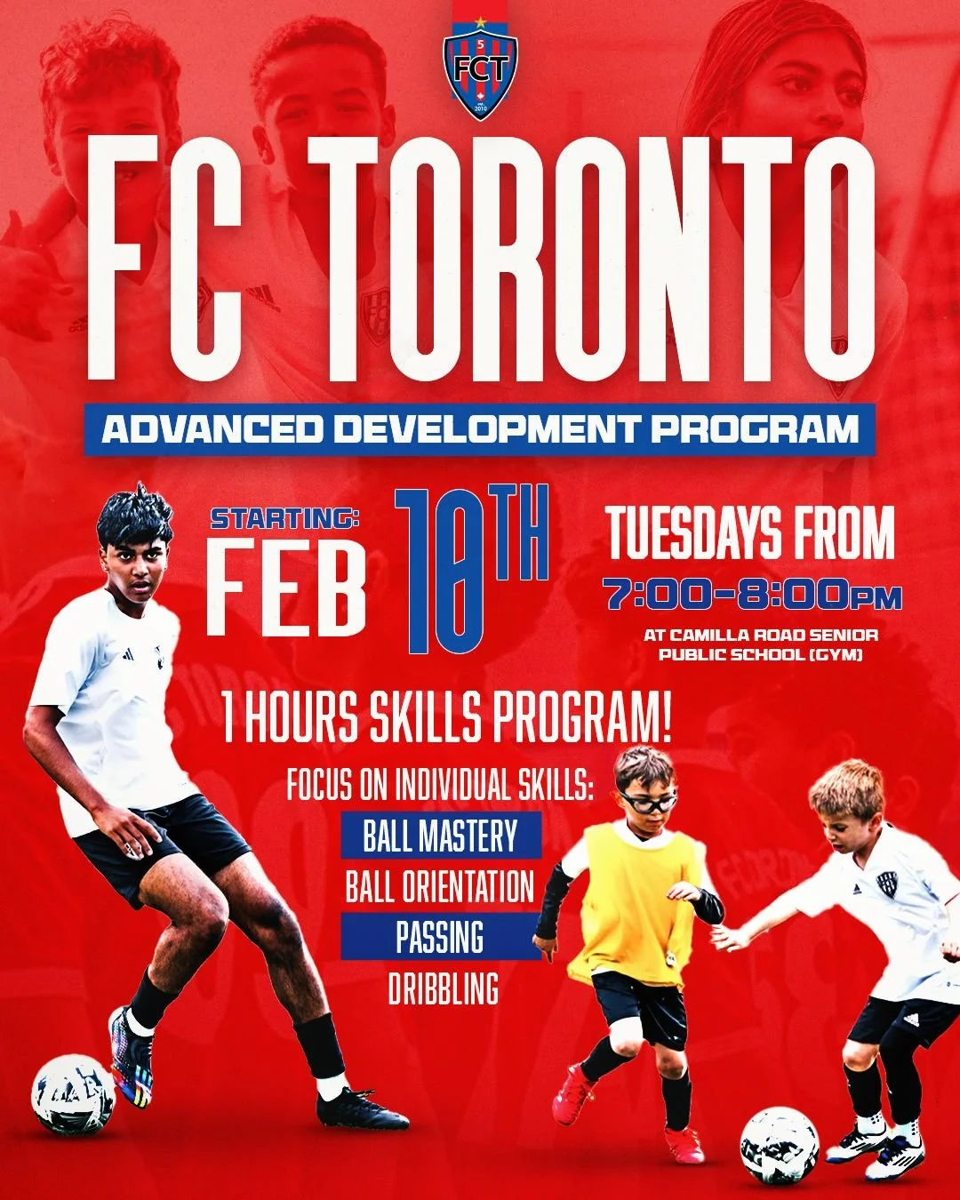 Introducing the next step in player growth &mdash; the FCT Advanced Development Program.

Targeted skills. High reps. Real improvement. ⚽💪

🗓 Tuesdays | 7&ndash;8pm
📍 Camilla Road Senior Public School (Gym)
Starts February 10

Train with purpose. 