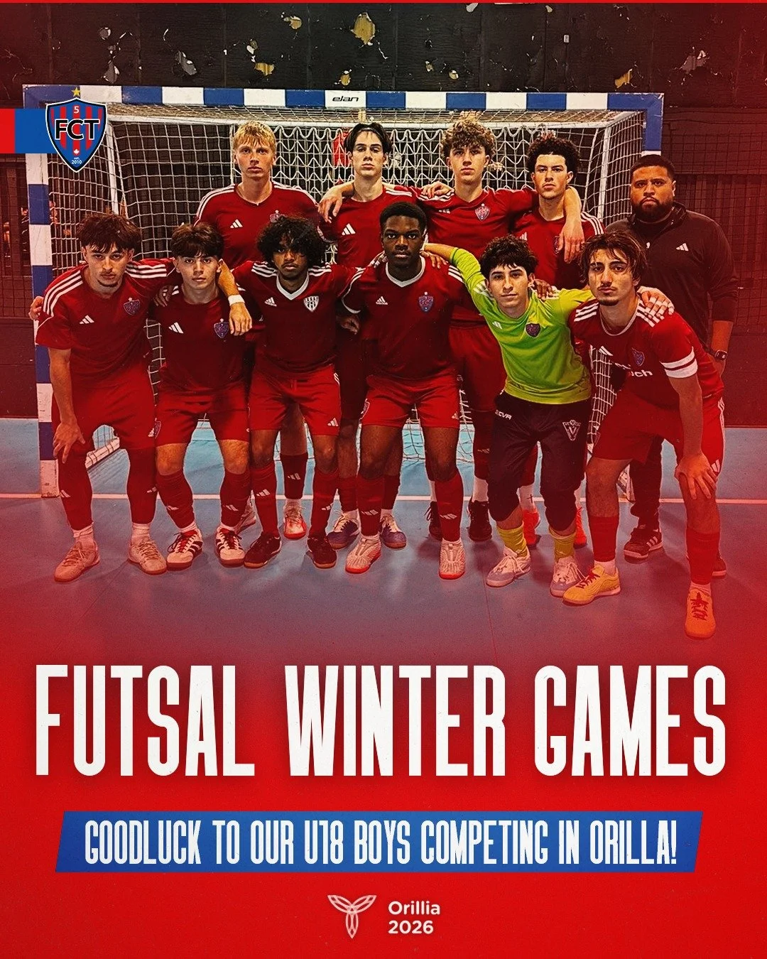 The U18s are headed to Orillia. ⚽❄️

Good luck to our 2008 group whose currently travelling to Orillia this morning to compete in the Futsal Winter Games  from Thursday to Sunday! 

Swipe for the full schedule 👉

Let's go FCT! 💙❤️

#Orillia2026 #Wi