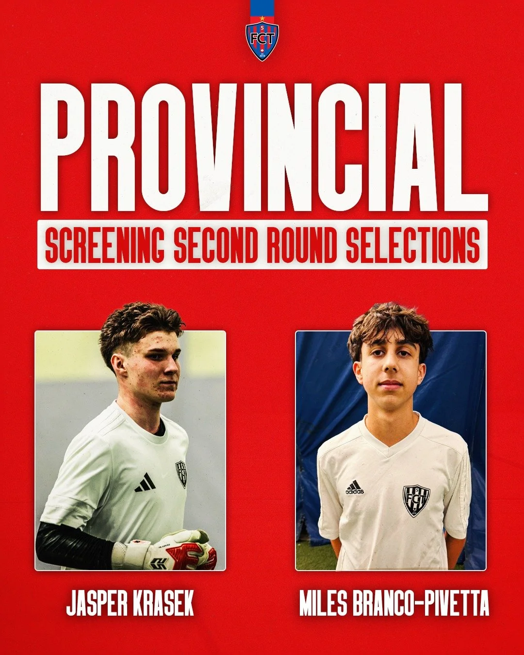 Congratulations to Jasper Krasek and Miles Branco-Pivetta on being selected for the second round of Provincial Screening. 🔥

Jasper and Miles continue to represent Futsal Club Toronto with hard work, commitment, and strong performances on the court.