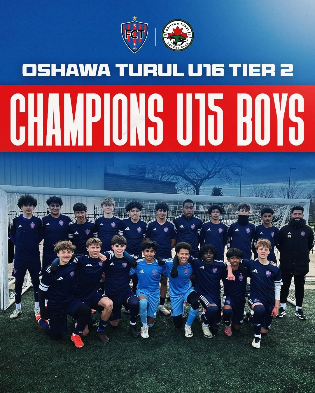 U15 IMODEL boys&mdash;CHAMPIONS 🏆

Playing a year up in the Oshawa Turul U16 Tier 2 division, this group rose to the challenge and didn&rsquo;t look back. Undefeated all weekend and conceding just once in 4 matches&mdash;an incredible all-around tea