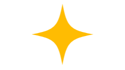A yellow star-shaped figure on a black background.