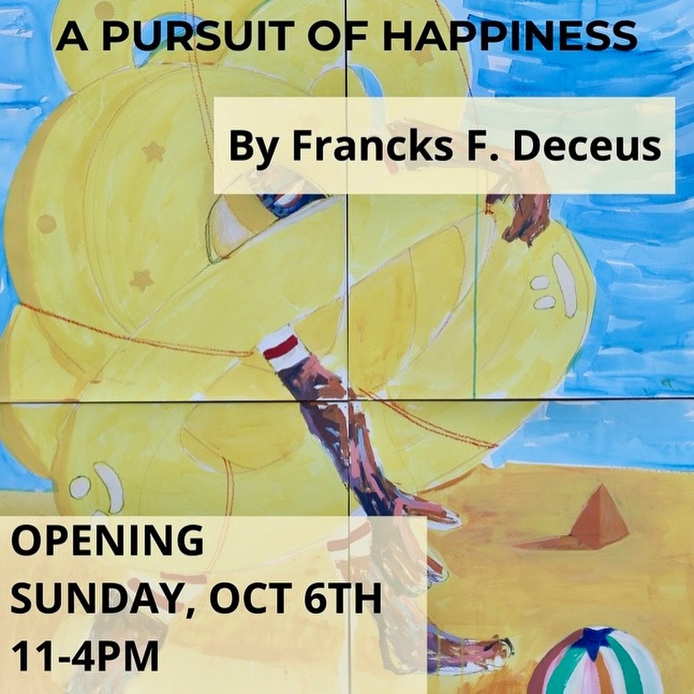 Join us for Progressive Art Brunch this Sunday, October 6th 11am-4pm for our exhibition opening: A PURSUIT OF HAPPINESS by Francks F. Deceus

N&rsquo;Namdi Contemporary Fine Art
6505 NE 2nd Ave 
Miami FL
33138