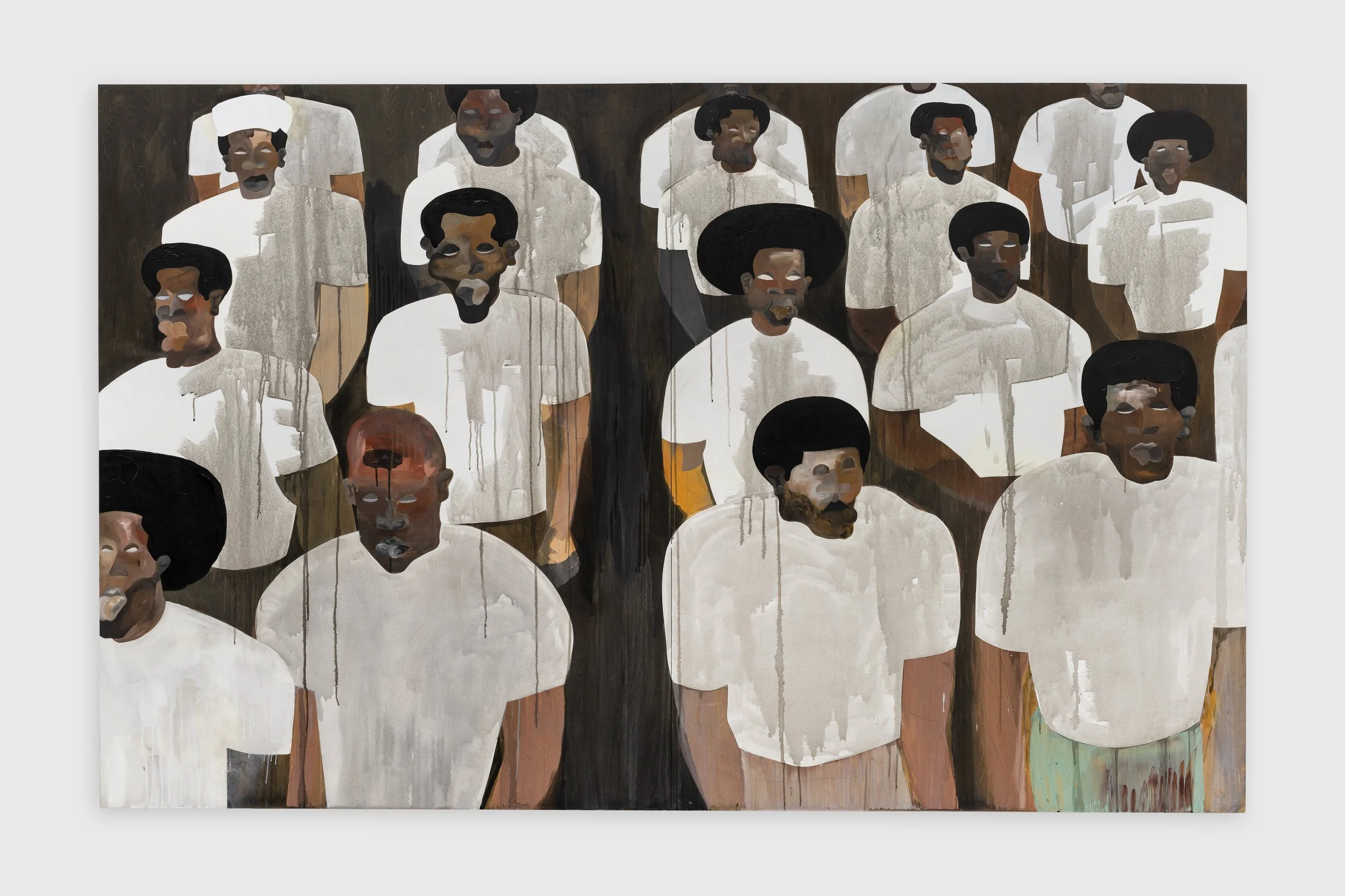 Ain't no Different, 2024, acrylic on wood, 96" x 60"