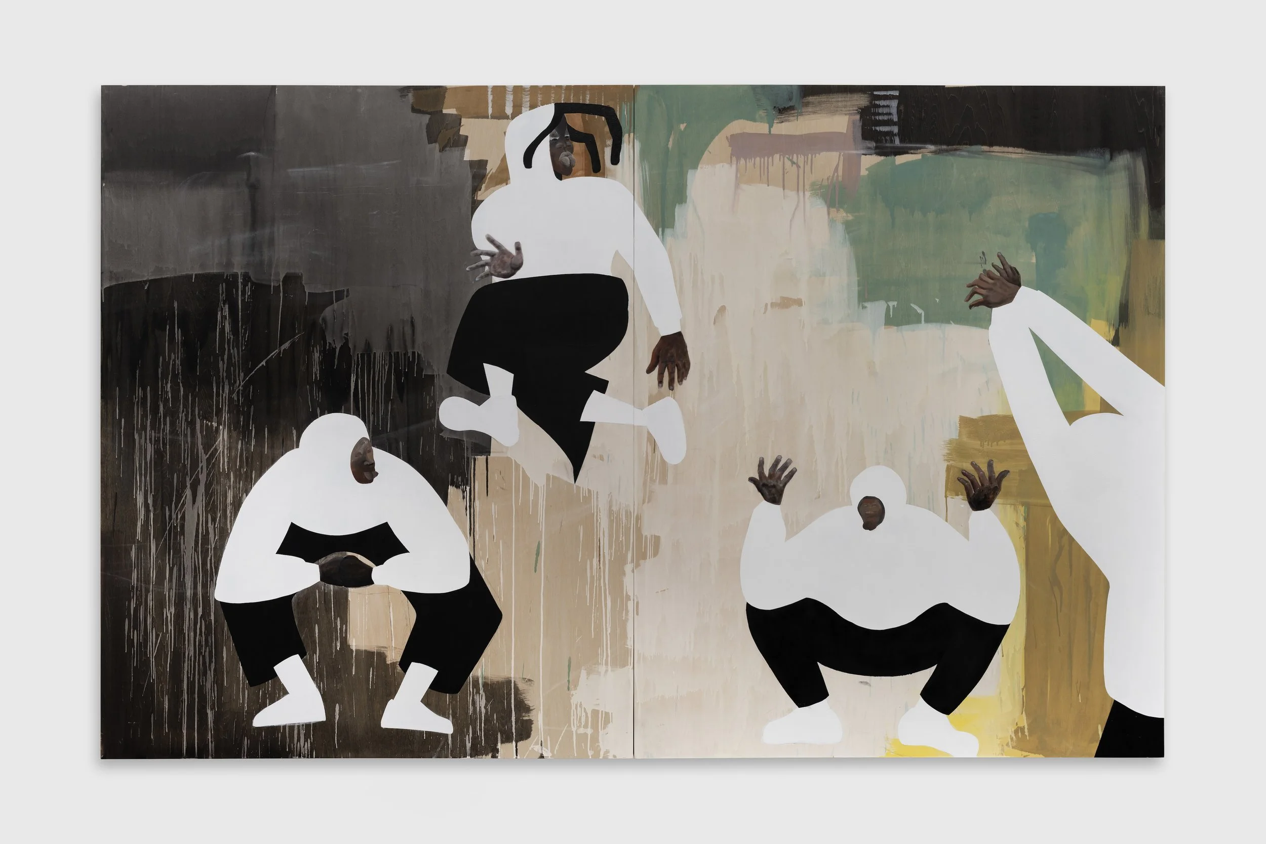 Doing Impossible Again, 2024, acrylic on wood, 96" x 60"