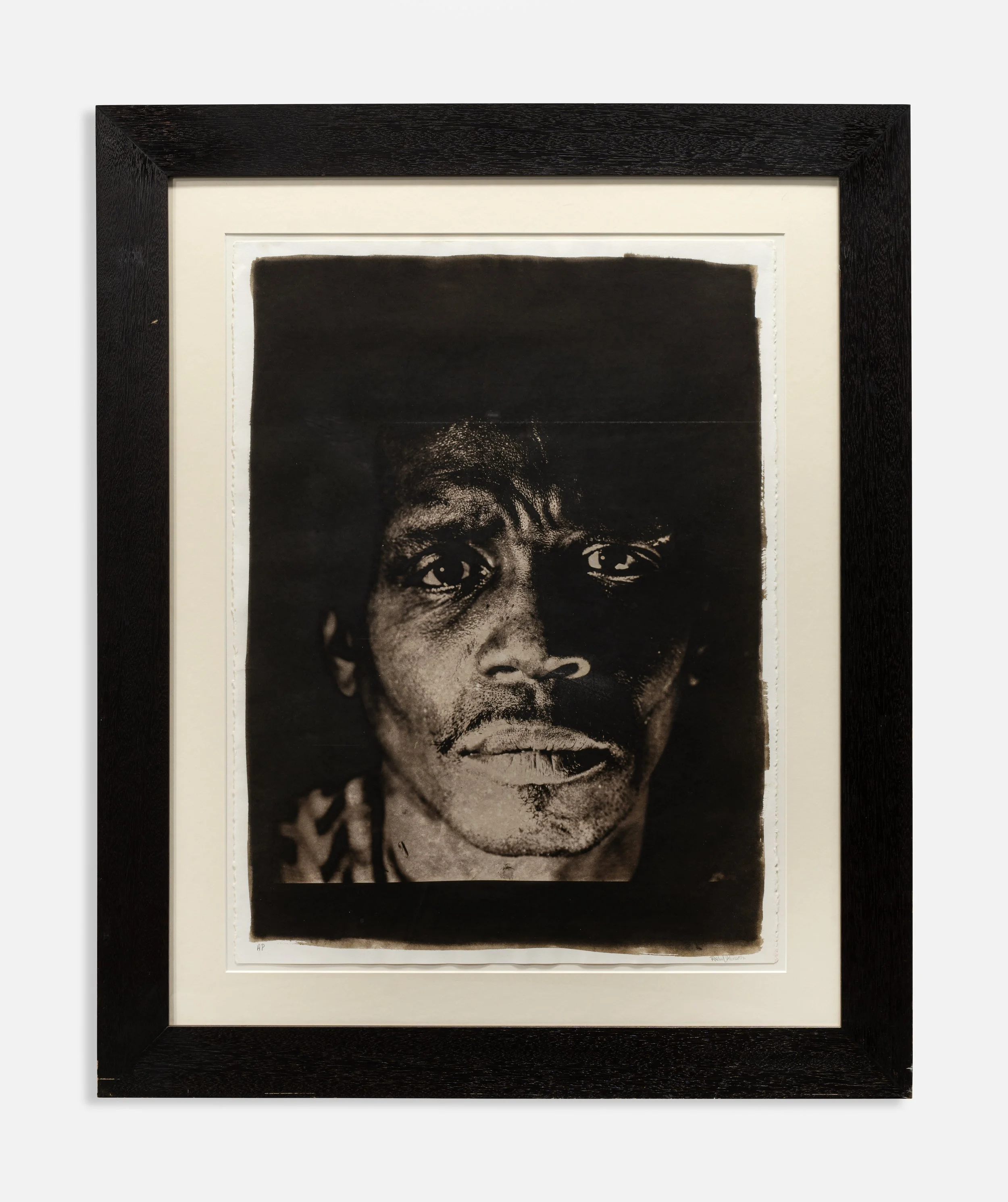 Jonathan's Eyes, 1999, Vandyke Brown Photography, 34 1/8" x 41 3/4" 