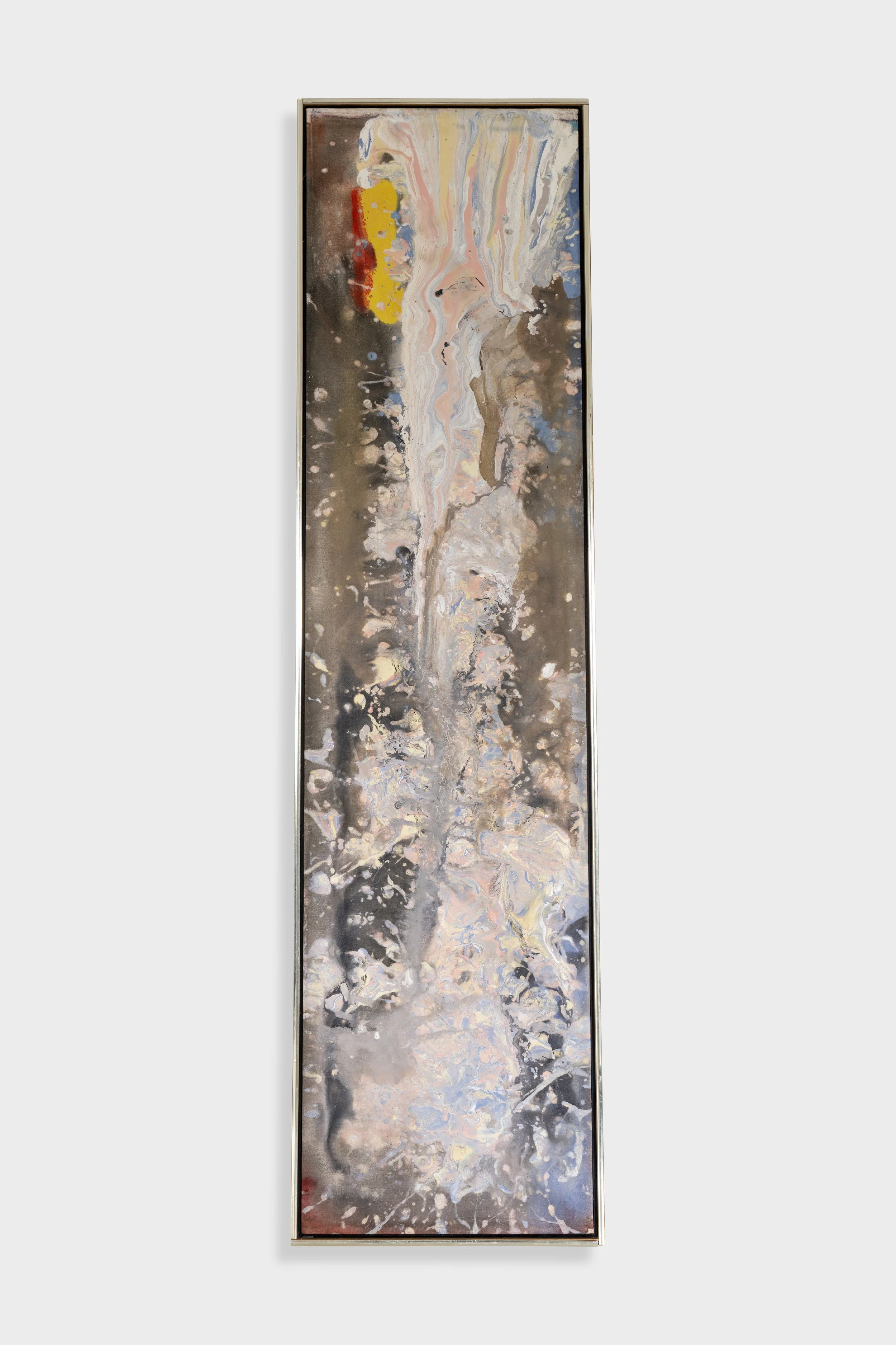 Frank Bowling, "Kiskadee", 1980, acrylic on canvas, 72" x 18"