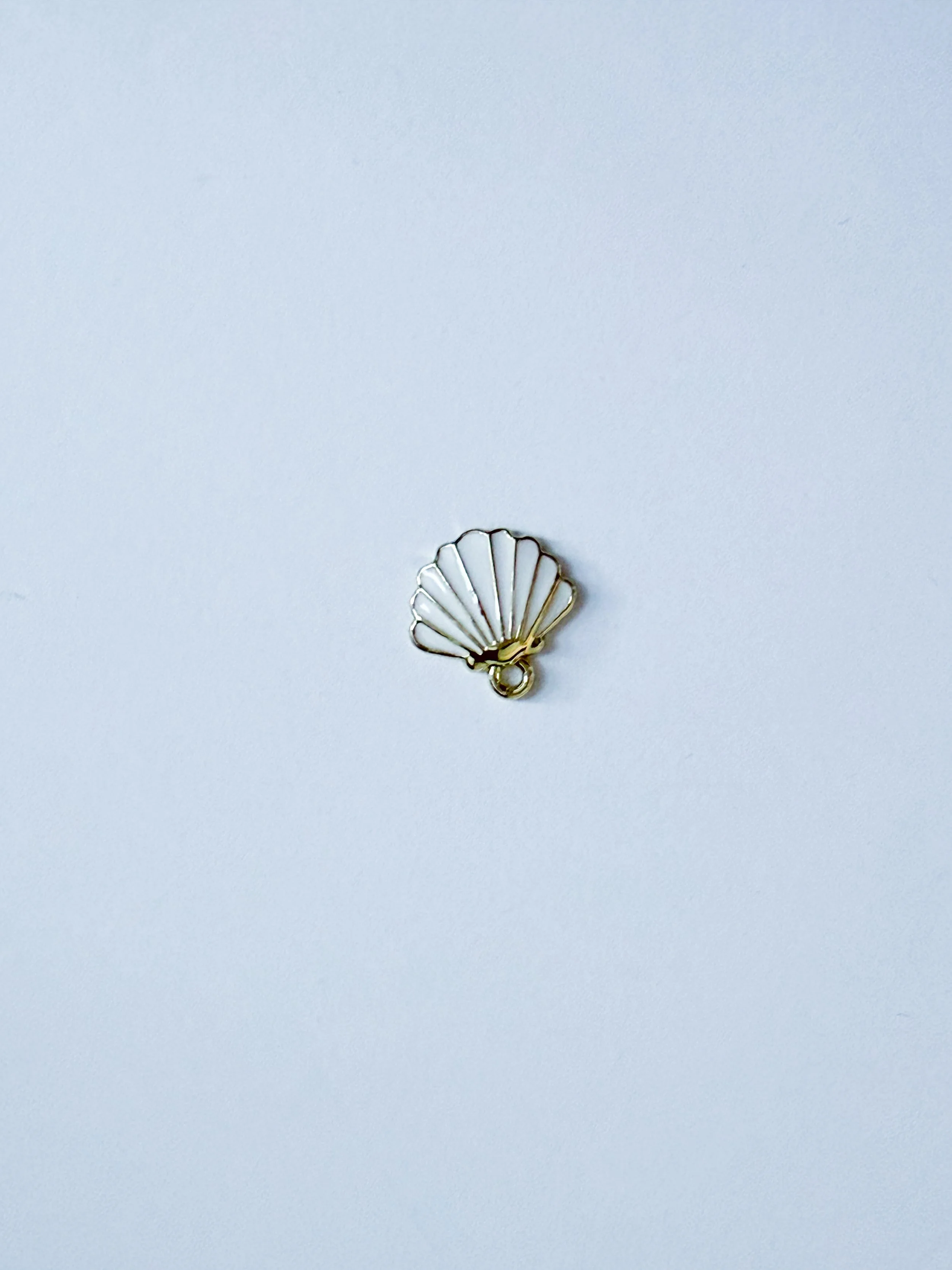 Mini White Shell Charm