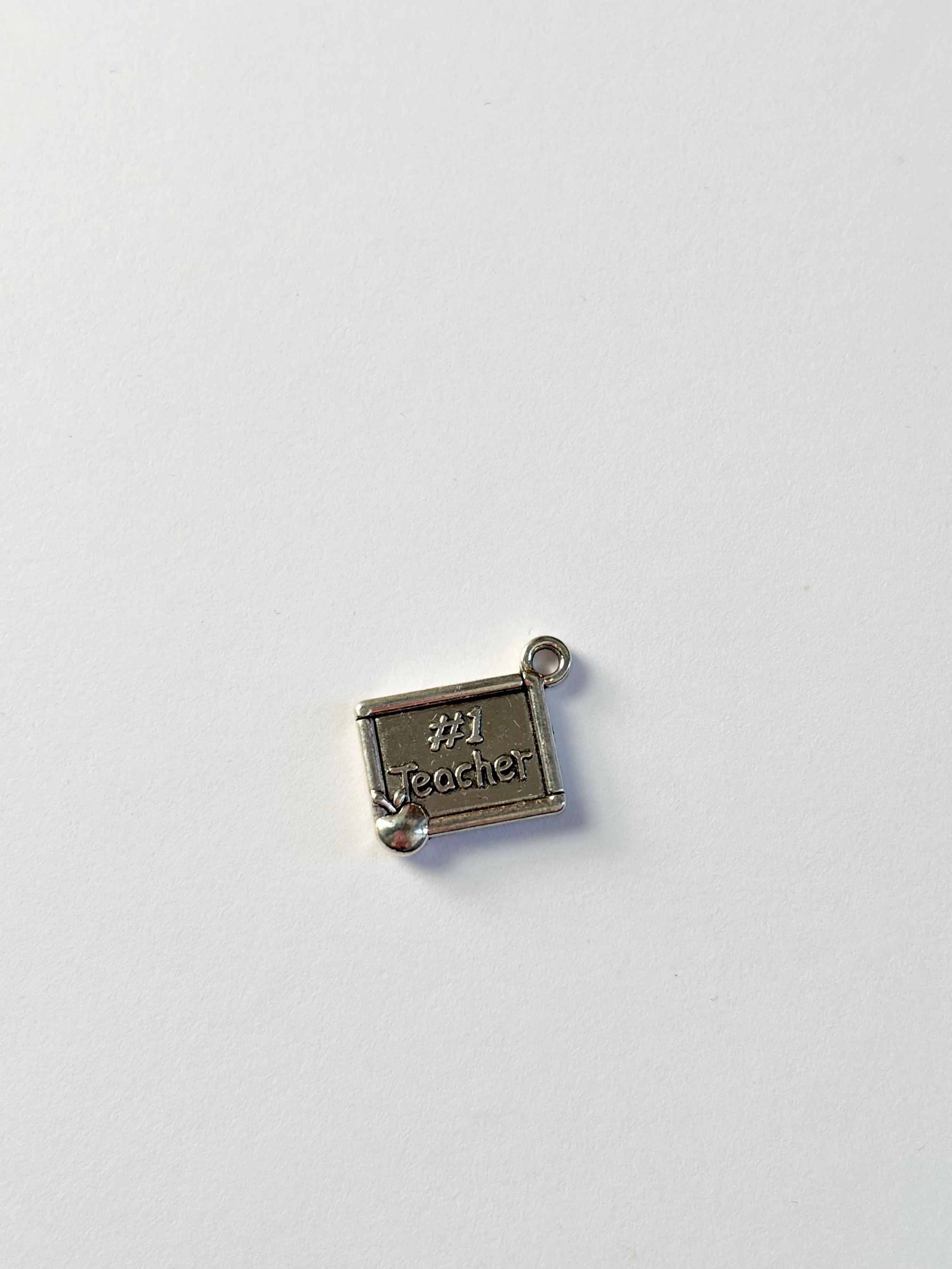 Silver #1 Teacher Charm