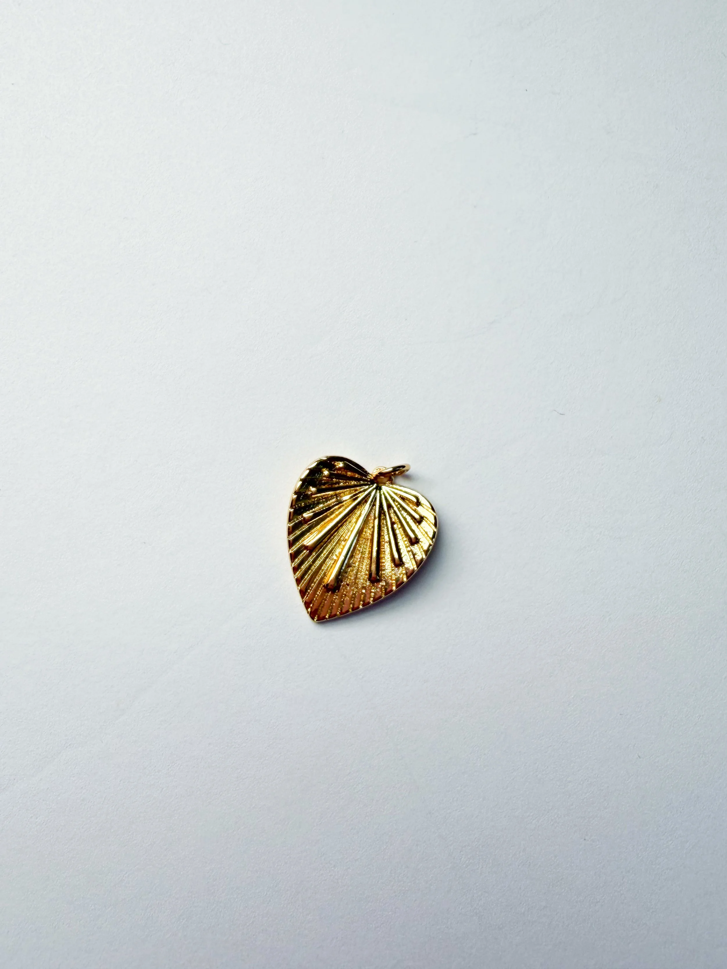 Sunburst Heart Charm