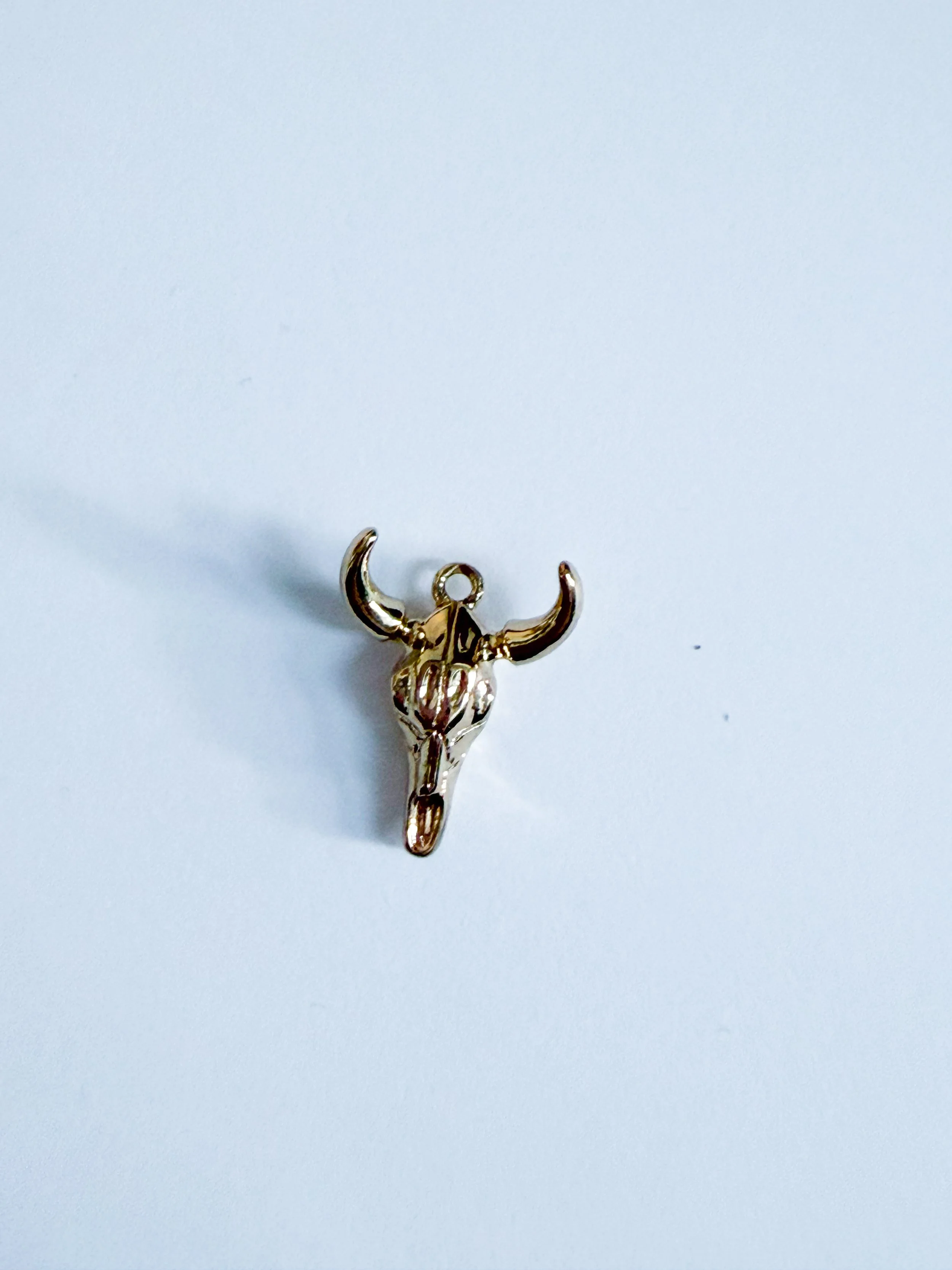 Gold Longhorn Charm