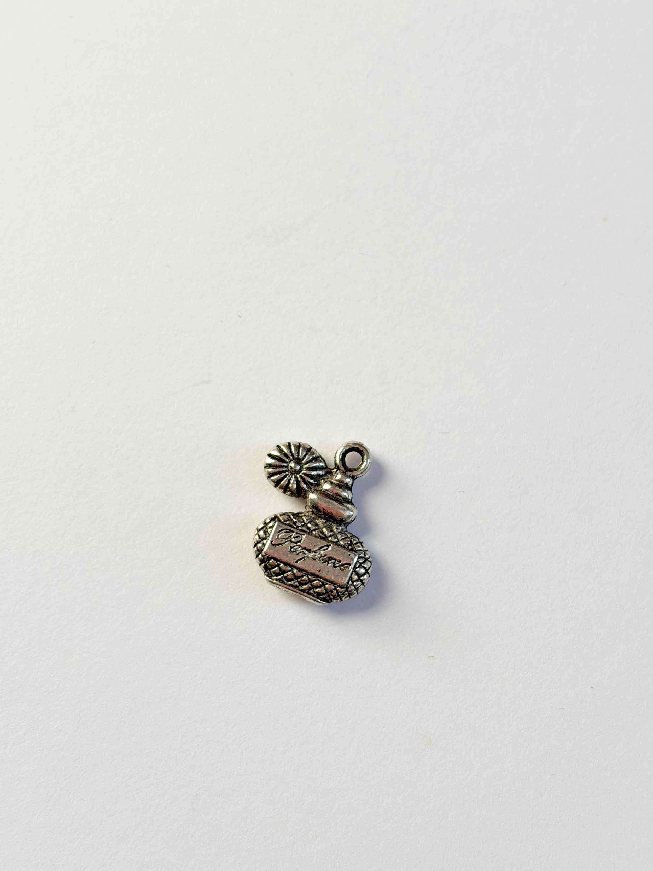 Silver Perfume Bottle Charm