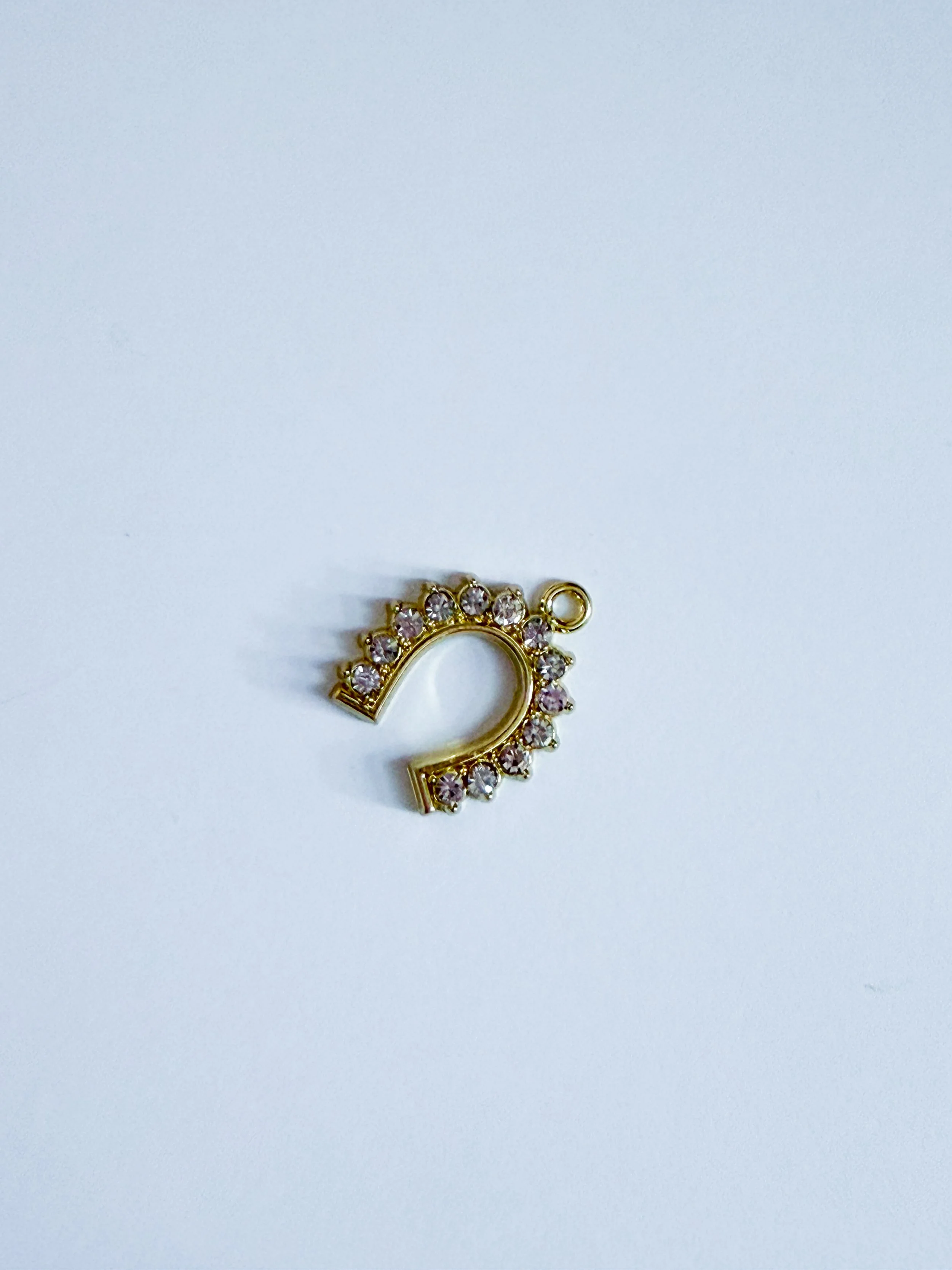 Jeweled Horseshoe Charm