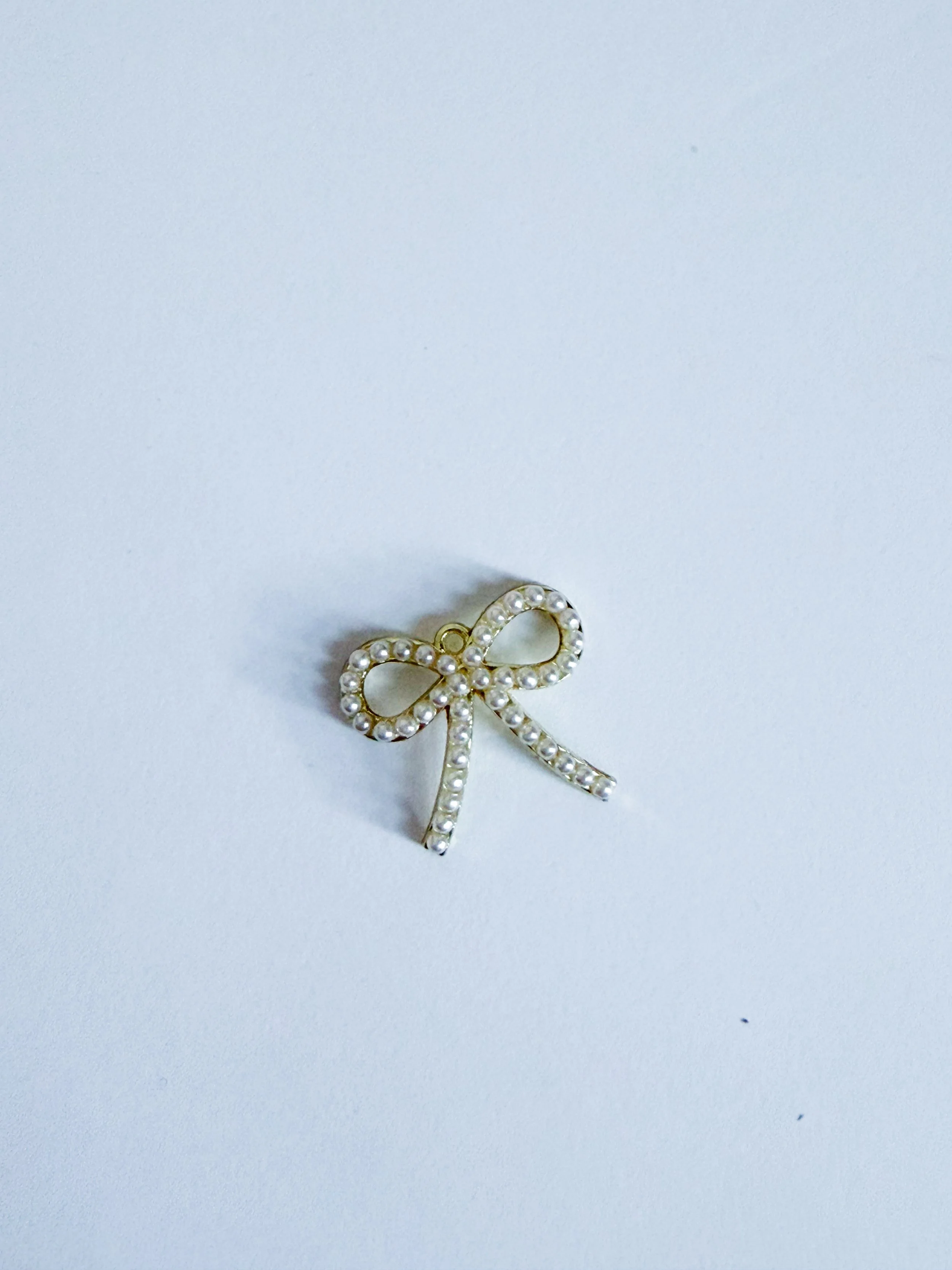 Pearl Bow Charm