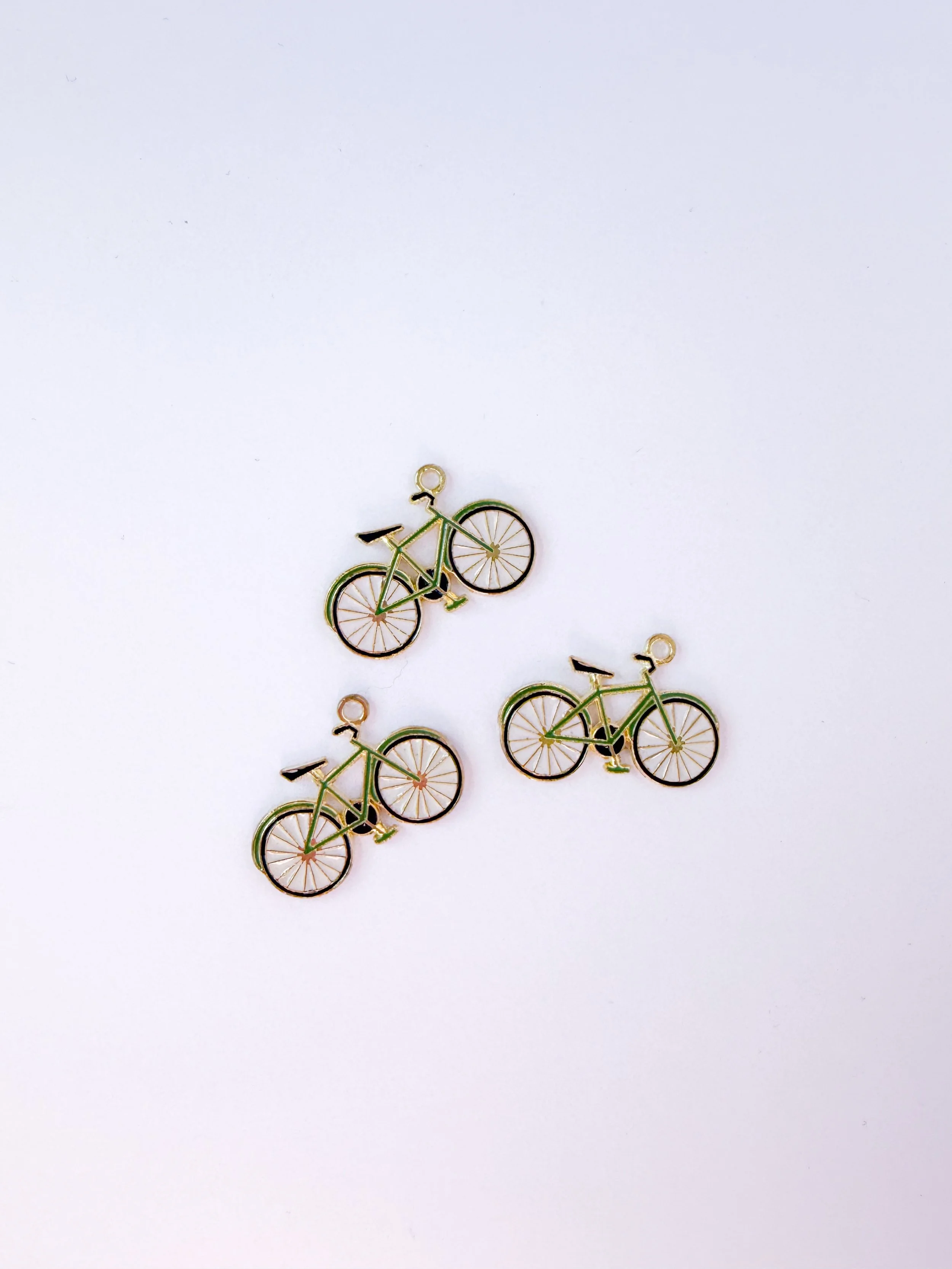 Green Bike Charm