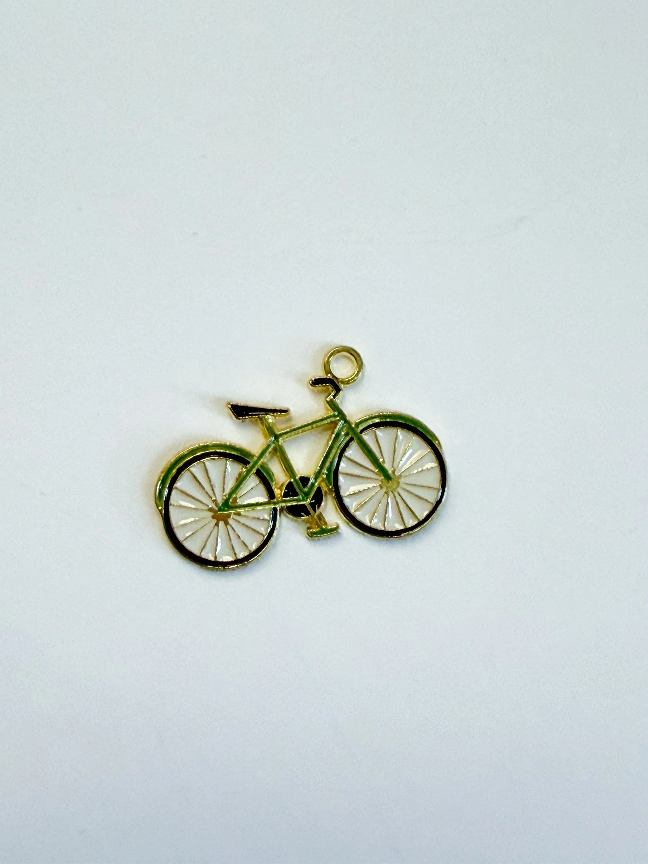 Green Bike Charm