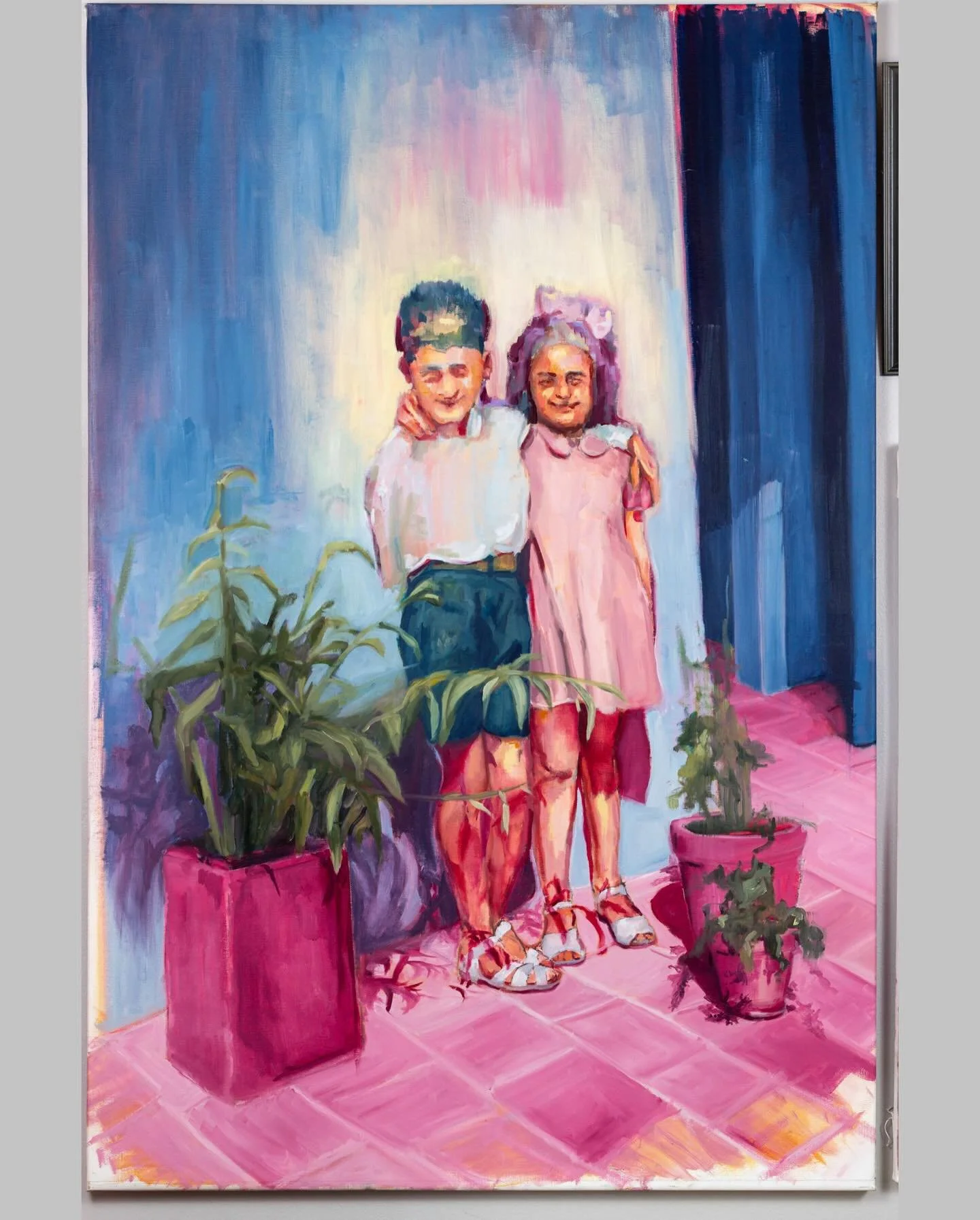 Ara &amp; Nairi is the second piece in a three-part series that will be presented in the FOFA Gallery vitrine from December 18th through the end of February. The work depicts my mother and her brother, Ara, as young children on their grandparents&rsq