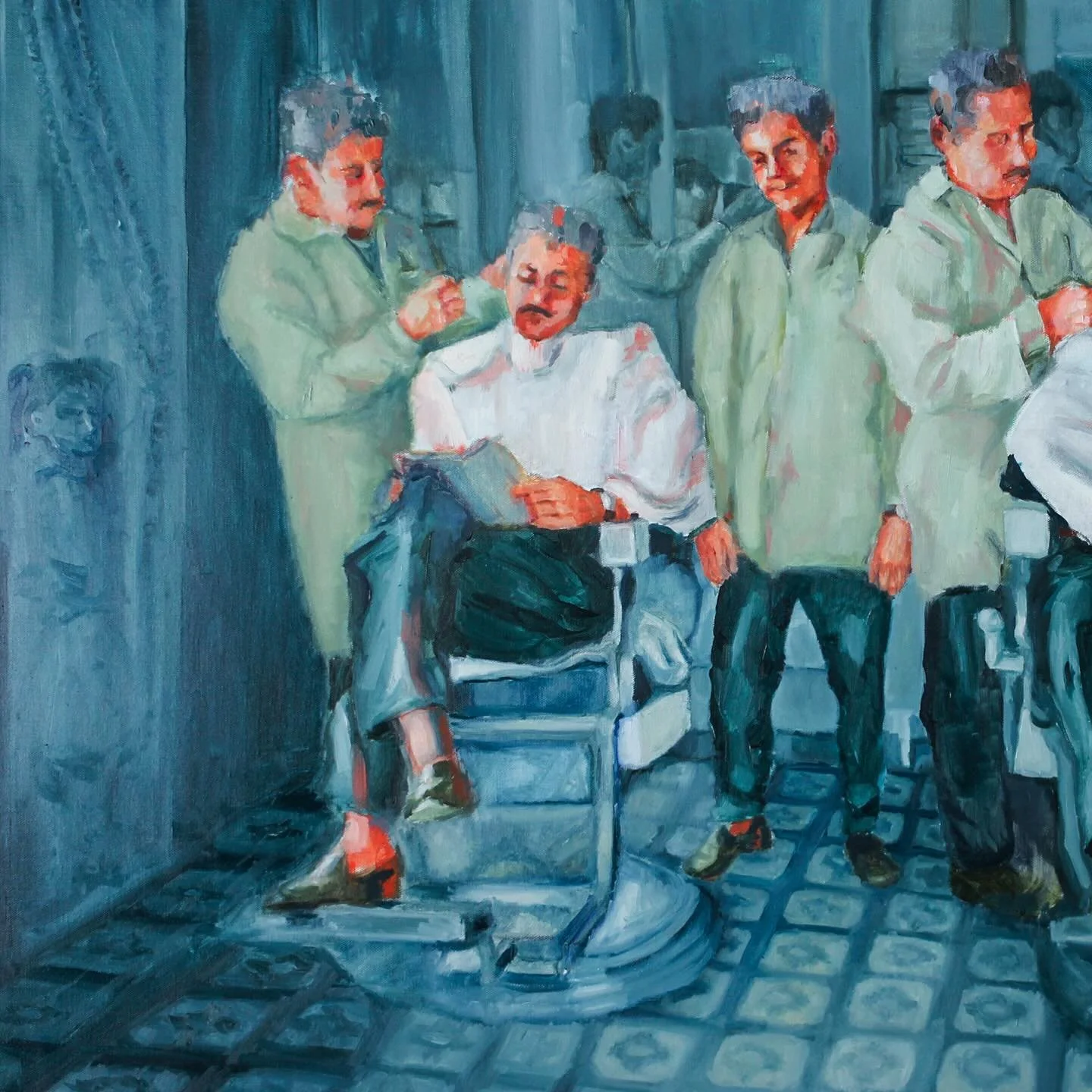 Did you notice the little girl in the doorway?