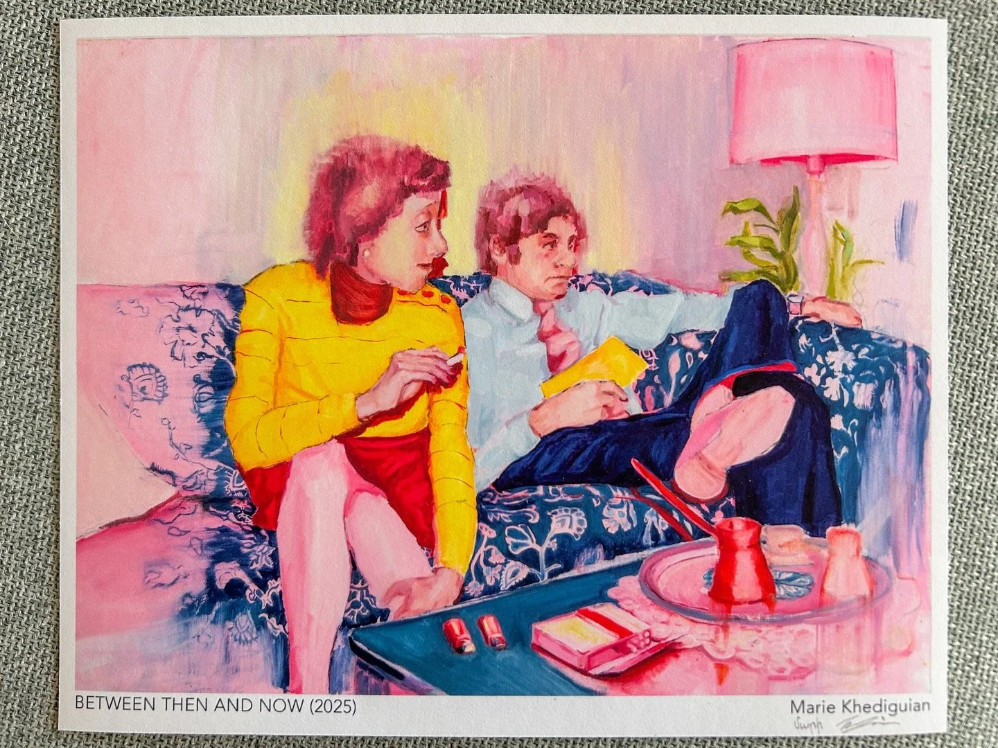 Here&rsquo;s the next piece I&rsquo;m offering

A limited edition print of Between Then and Now (2025)

8 x 10 inches
Edition of 10
Signed and numbered

Printed on 308 gsm cotton rag paper using archival pigment inks

This is one of my earlier painti