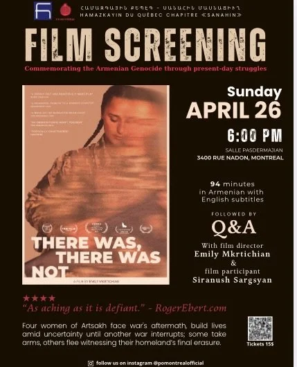 Sharing this screening organized by @pomontrealofficial 🤍

There Was, There Was Not follows four women from Artsakh as they navigate displacement, loss, and the ongoing work of rebuilding their lives.

It&rsquo;s a film that stays close to lived exp