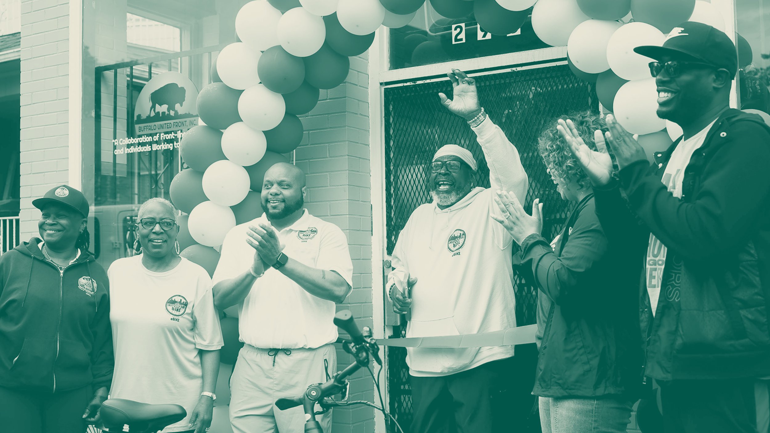 Celebrating the East Side Bike Club’s E-Bike Library.